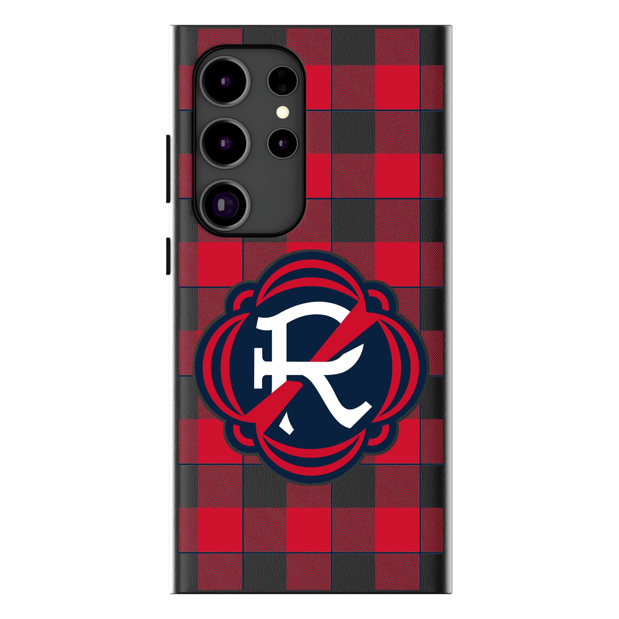 New England Revolution Plaid Galaxy MagSafe Compatible Phone Case for Samsung Galaxy