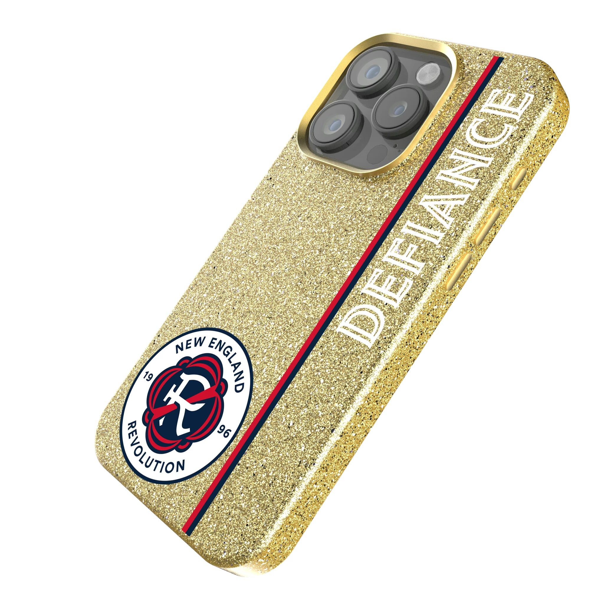 New England Revolution Sidebar iPhone Bling Phone Case for Apple iPhone - Isometric View