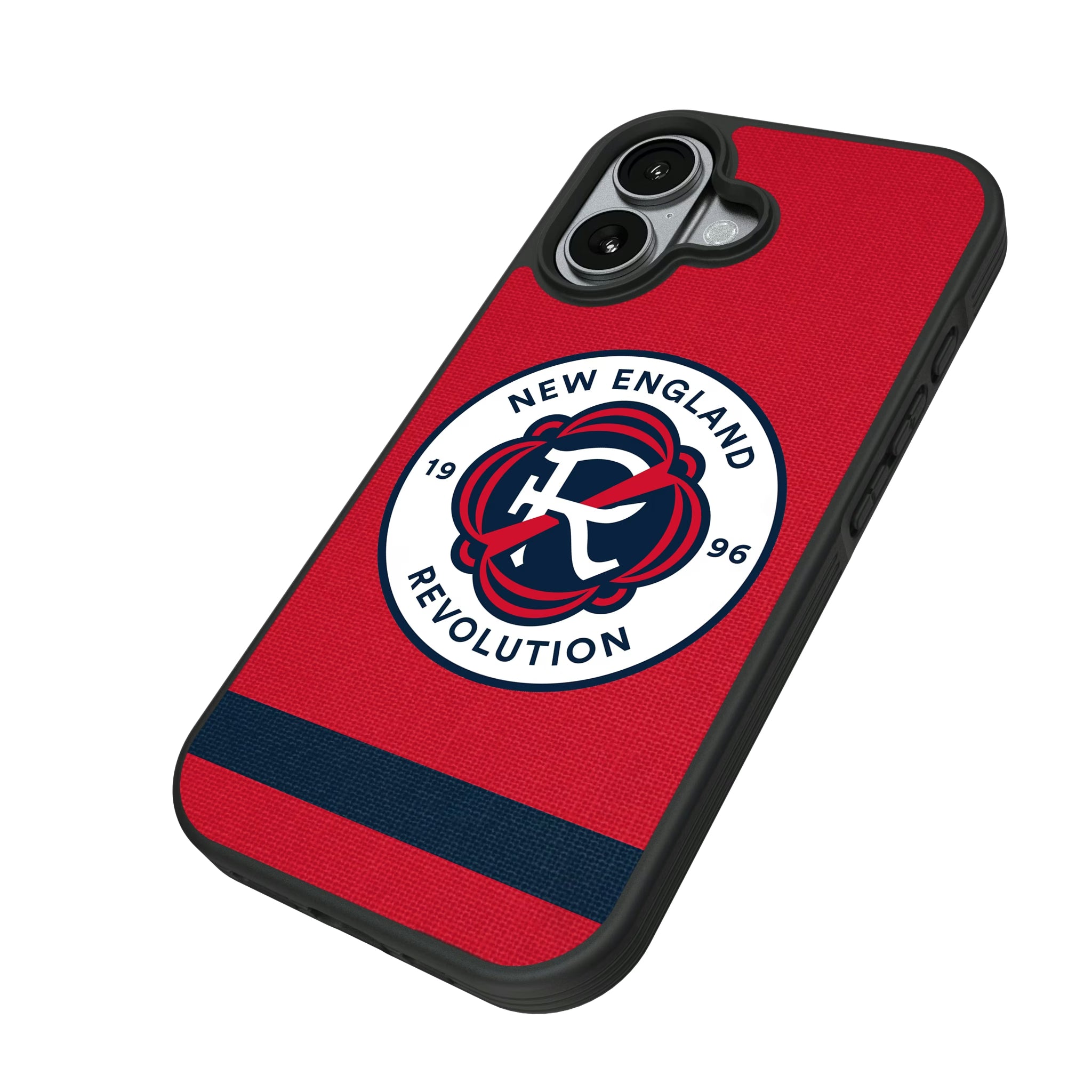 New England Revolution Stripe iPhone Bump Phone Case for Apple iPhone - Isometric View#Device_iPhone 17