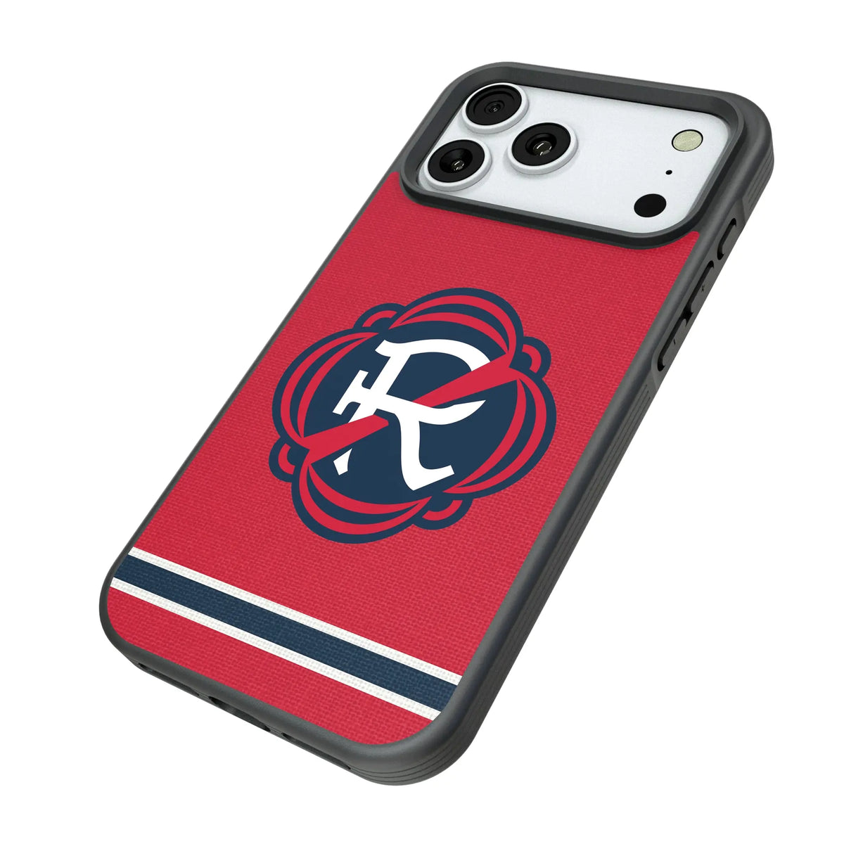 New England Revolution Stripe iPhone Bump Phone Case for Apple iPhone - Isometric View#Device_iPhone 18 Pro Max