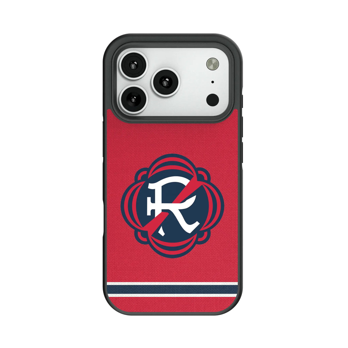 New England Revolution Stripe Bump Phone Case for Apple iPhone