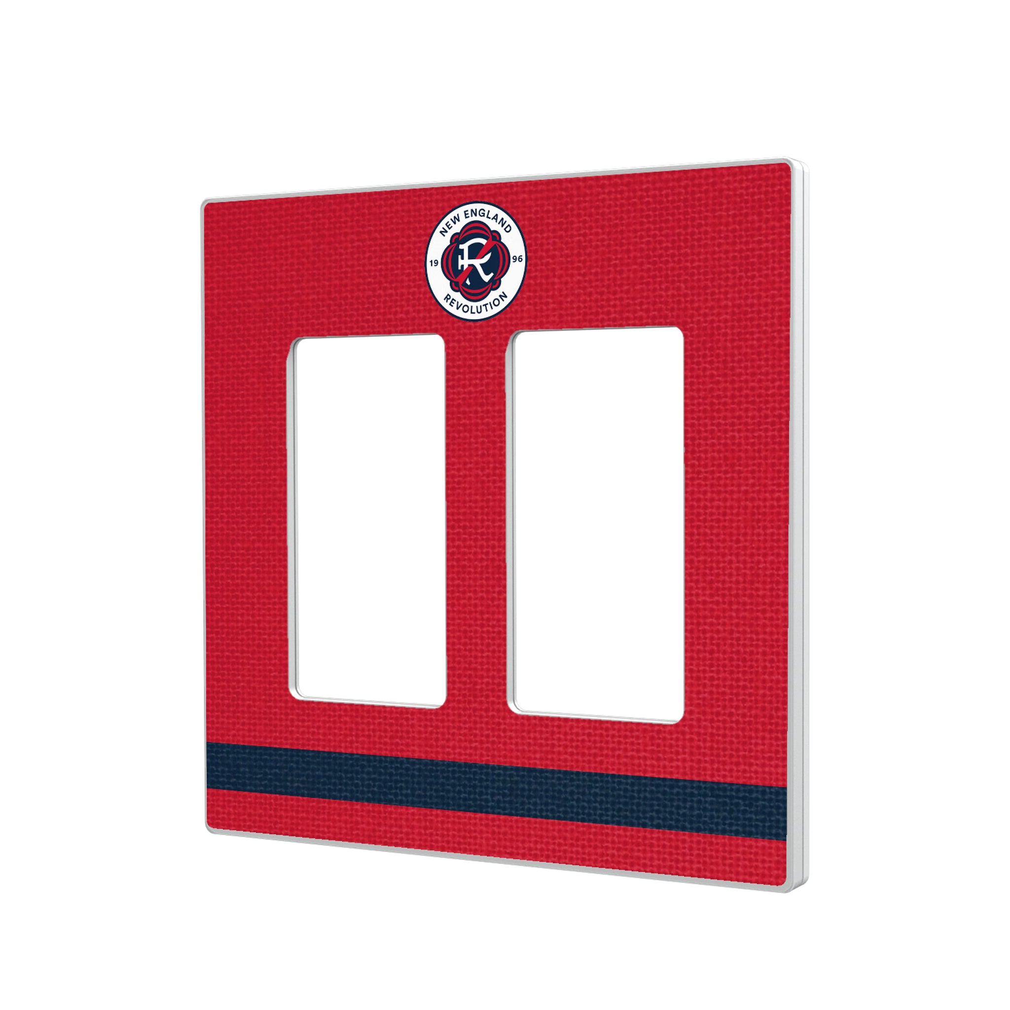 New England Revolution Stripe Hidden-Screw Light Switch Plate#Style_Double Rocker