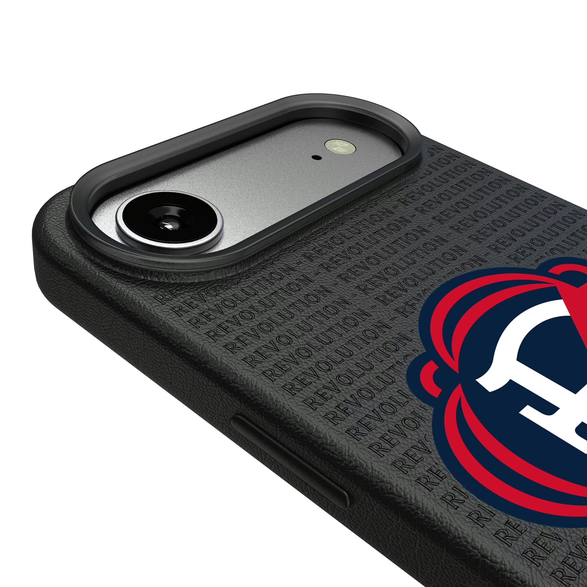 New England Revolution Text Backdrop iPhone MagSafe Compatible Phone Case for Apple iPhone - Detail#Device_iPhone Air