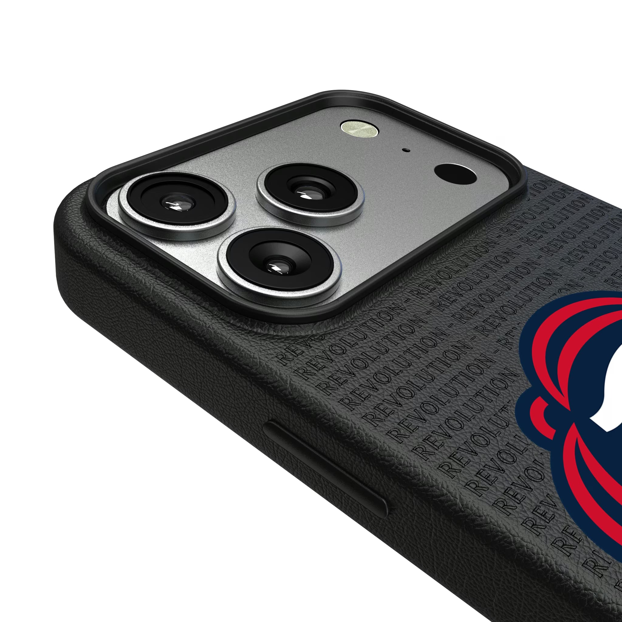 New England Revolution Text Backdrop iPhone MagSafe Compatible Phone Case for Apple iPhone - Detail#Device_iPhone 17 Pro