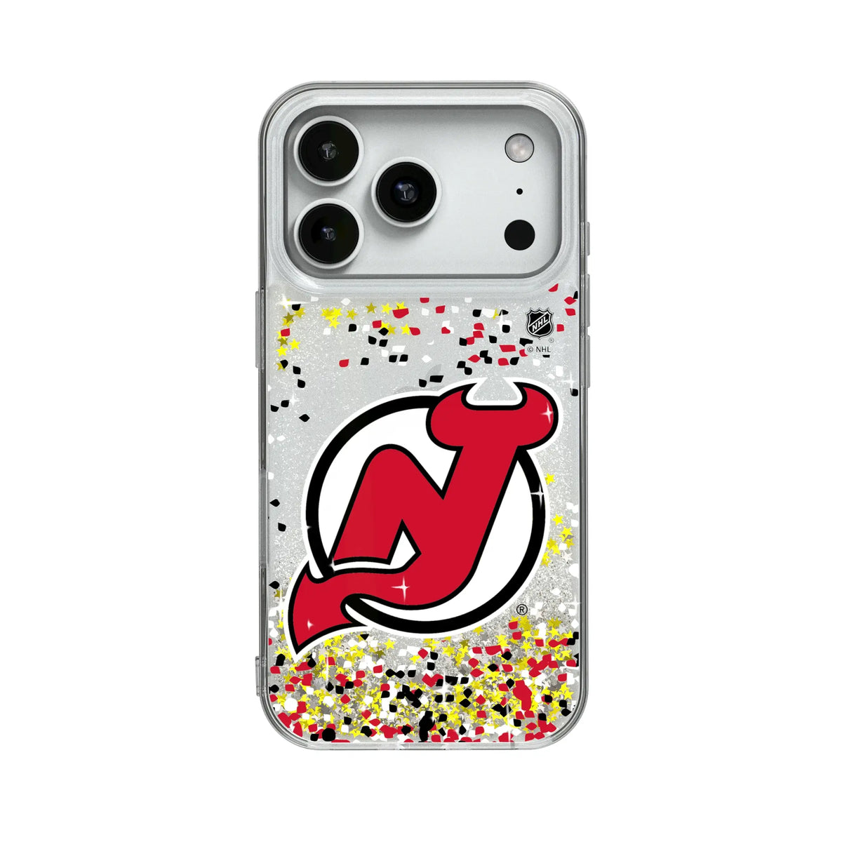 New Jersey Devils Confetti Glitter Phone Case for Apple iPhone