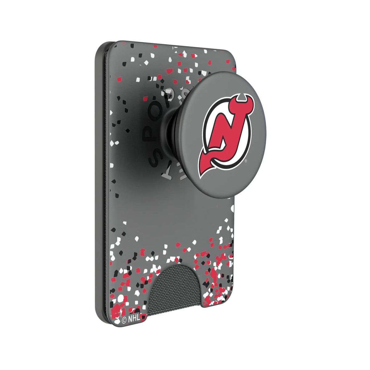 New Jersey Devils Confetti Popsockets Wallet Magnetic