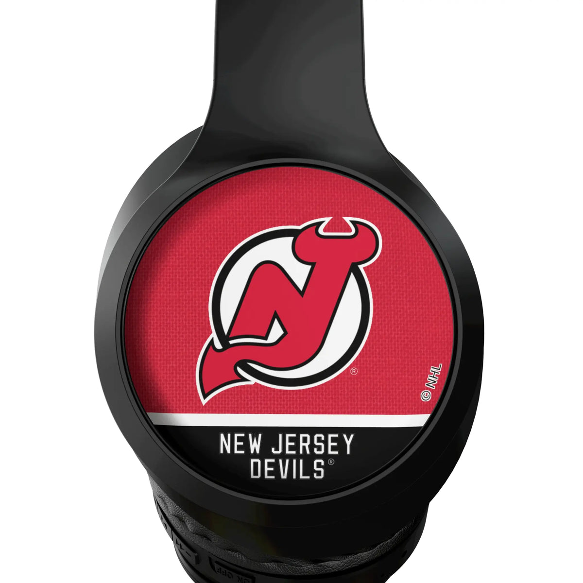 New Jersey Devils Endzone Solid Wireless Over-Ear Headphones With Case - Detail