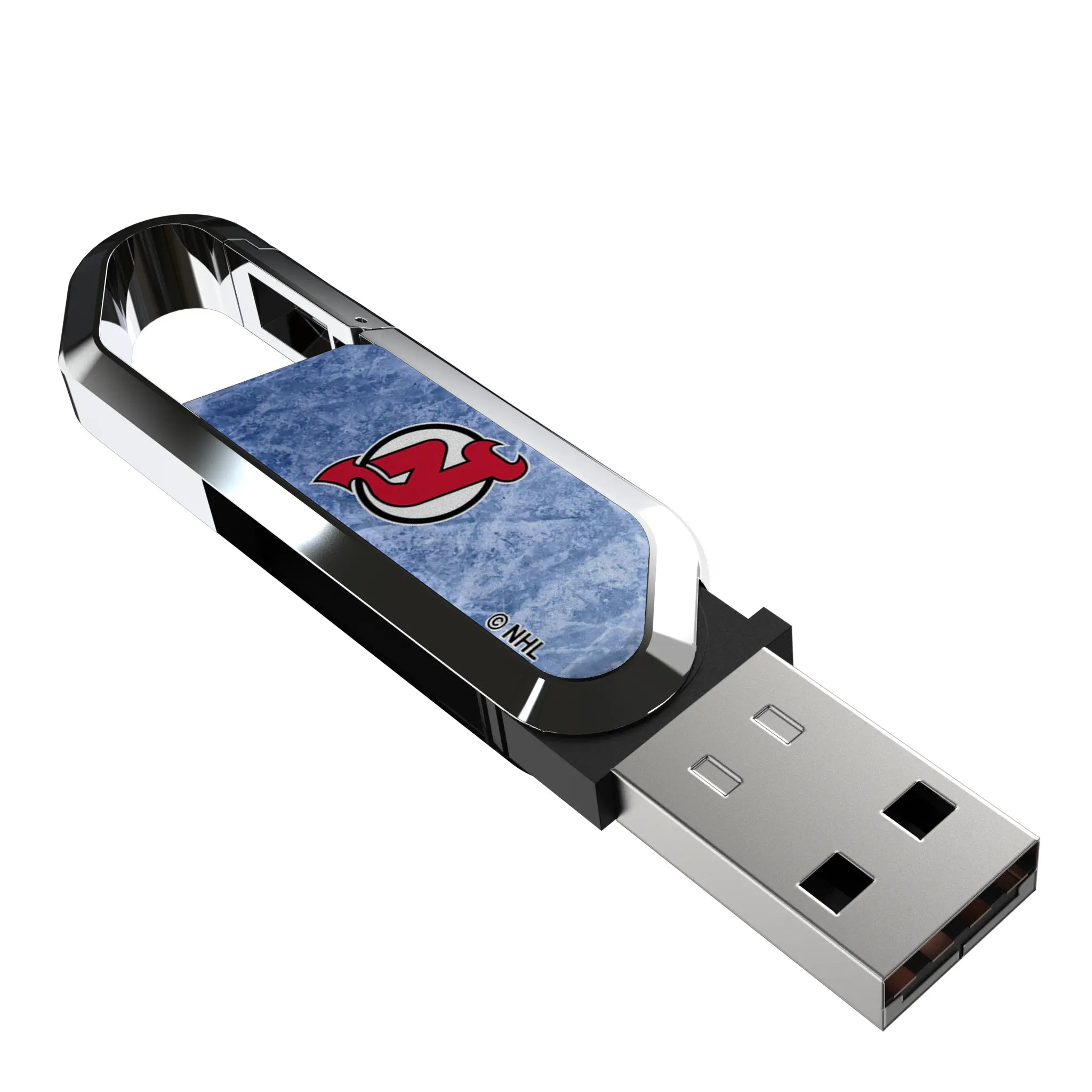 New Jersey Devils Ice Flood USB 64GB Clip Style Flash Drive