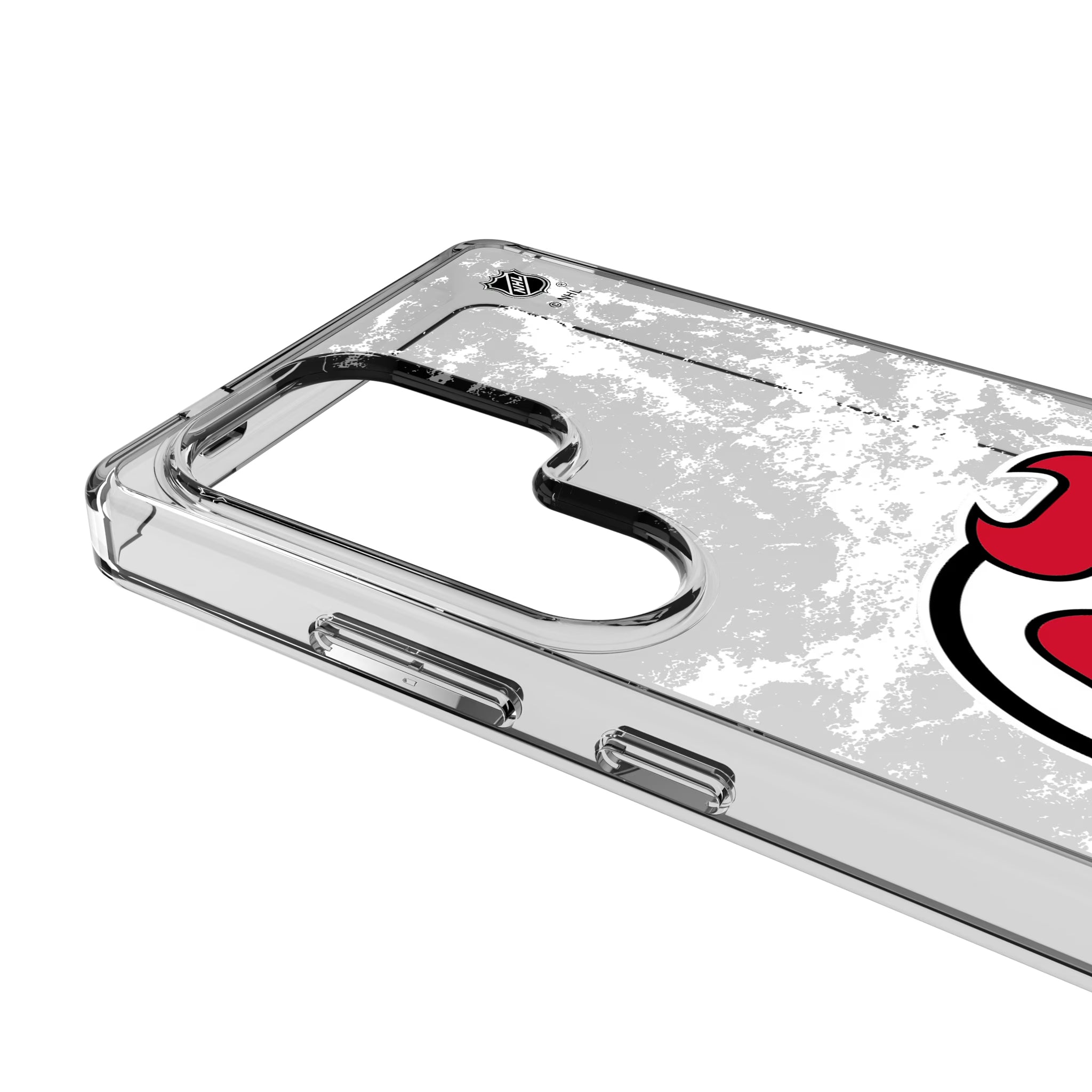New Jersey Devils Ice Stripe Galaxy Clear Phone Case for Samsung Galaxy - Detail