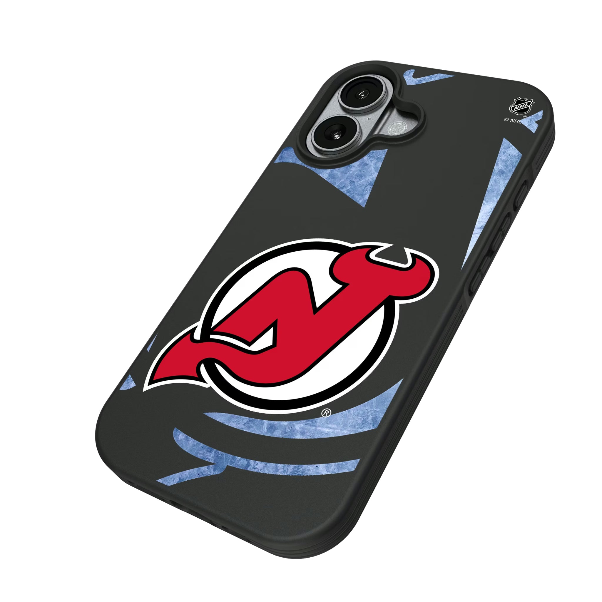 New Jersey Devils Ice Tilt iPhone Bump Phone Case for Apple iPhone - Isometric View#Device_iPhone 17