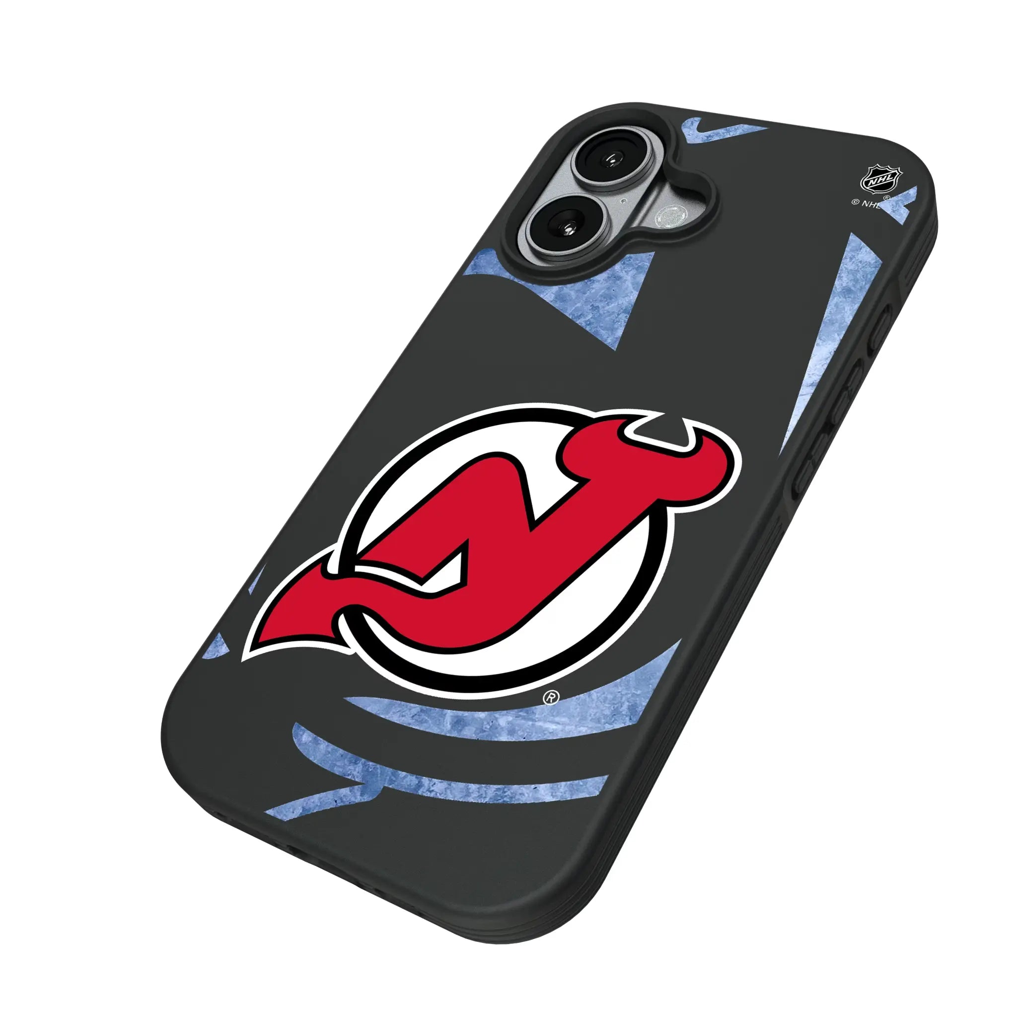 New Jersey Devils Ice Tilt iPhone Bump Phone Case for Apple iPhone - Isometric View#Device_iPhone 17