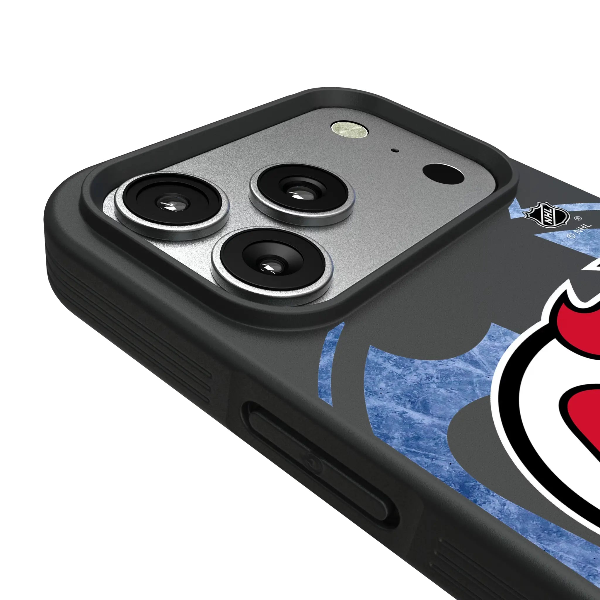 New Jersey Devils Ice Tilt iPhone Bump Phone Case for Apple iPhone - Detail#Device_iPhone 17 Pro