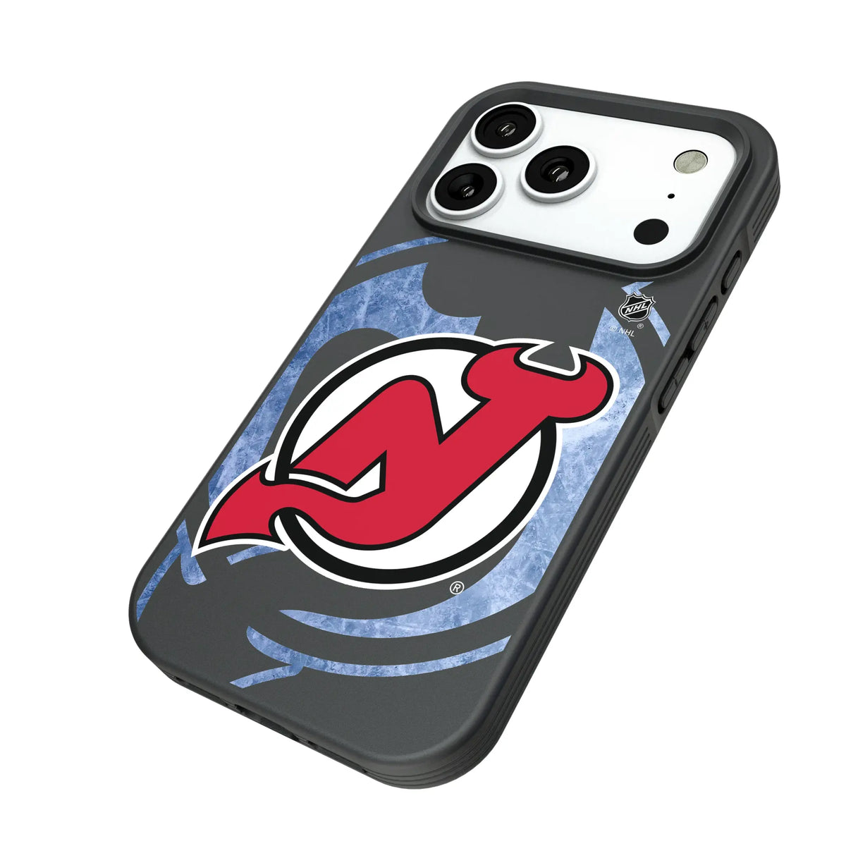 New Jersey Devils Ice Tilt iPhone Bump Phone Case for Apple iPhone - Isometric View#Device_iPhone 18 Pro