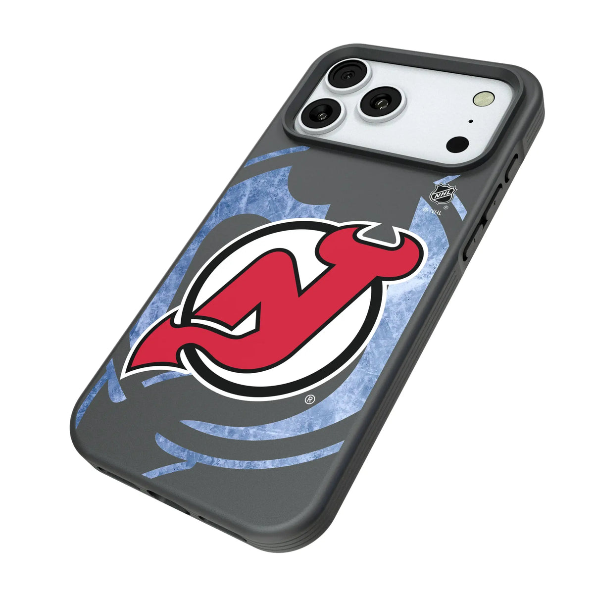 New Jersey Devils Ice Tilt iPhone Bump Phone Case for Apple iPhone - Isometric View#Device_iPhone 18 Pro Max