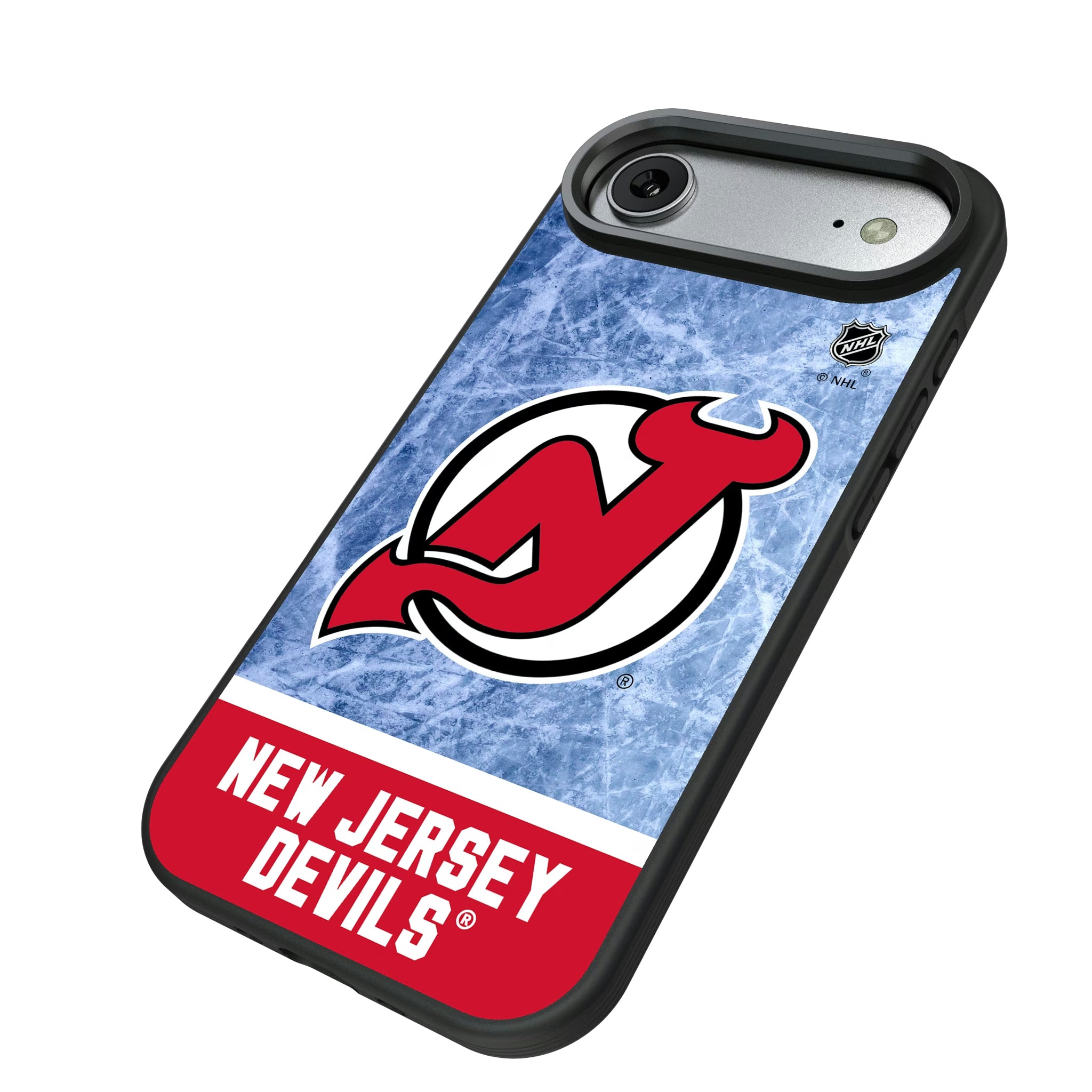 New Jersey Devils Ice Wordmark iPhone Bump Phone Case for Apple iPhone - Isometric View#Device_iPhone Air