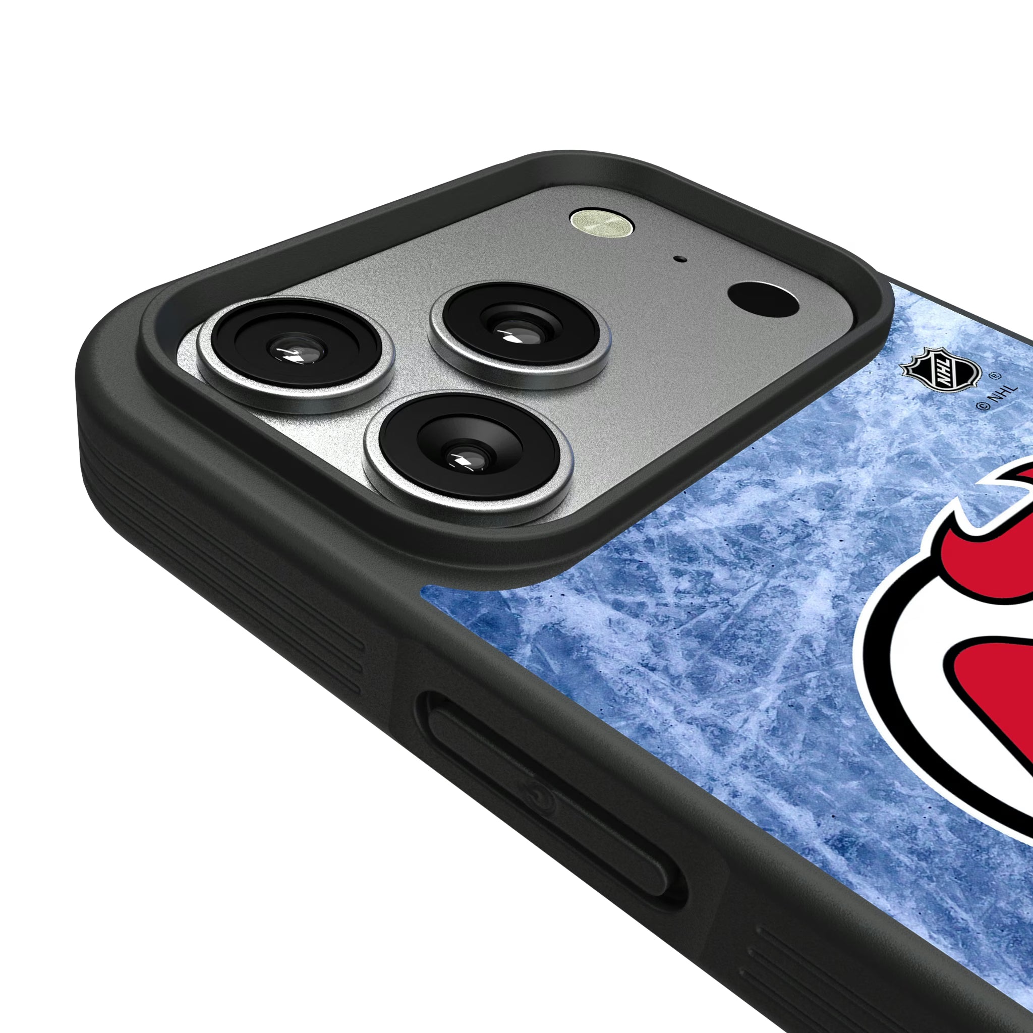 New Jersey Devils Ice Wordmark iPhone Bump Phone Case for Apple iPhone - Detail#Device_iPhone 17 Pro