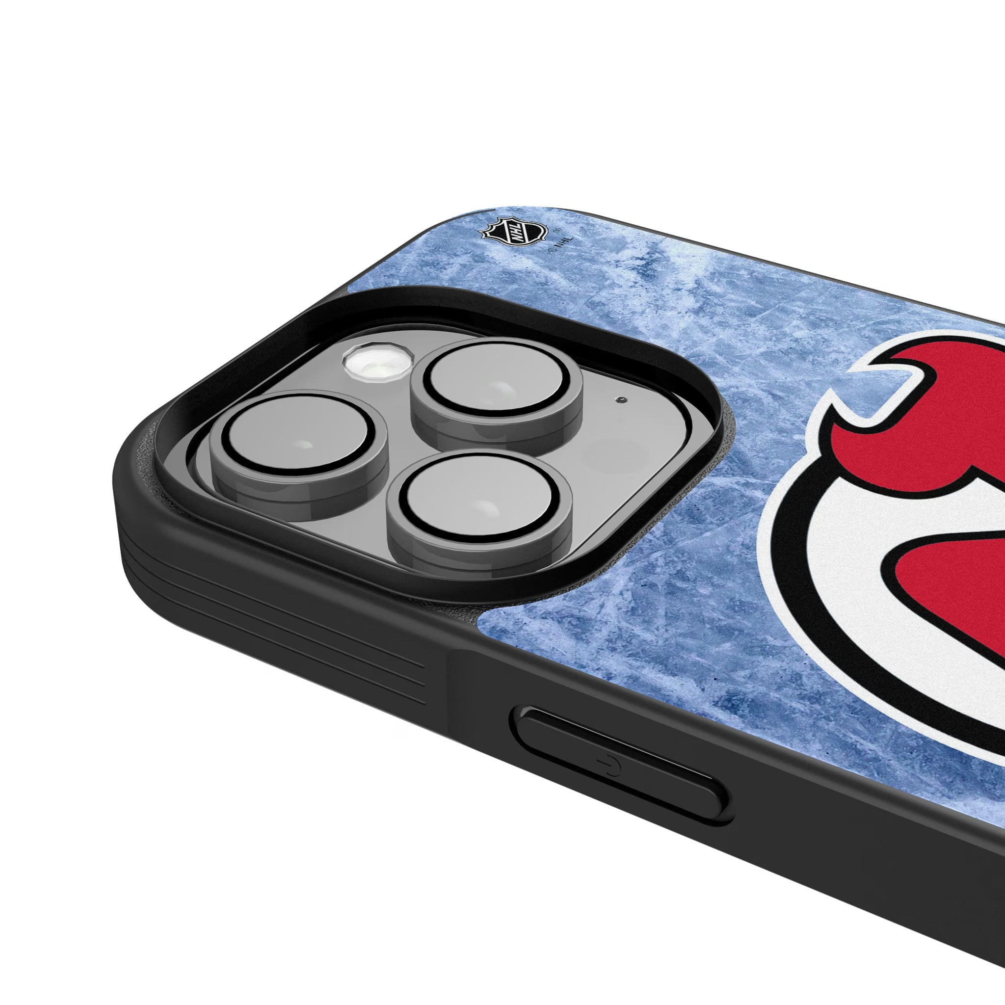 New Jersey Devils Ice Wordmark iPhone Bump Phone Case for Apple iPhone - Detail