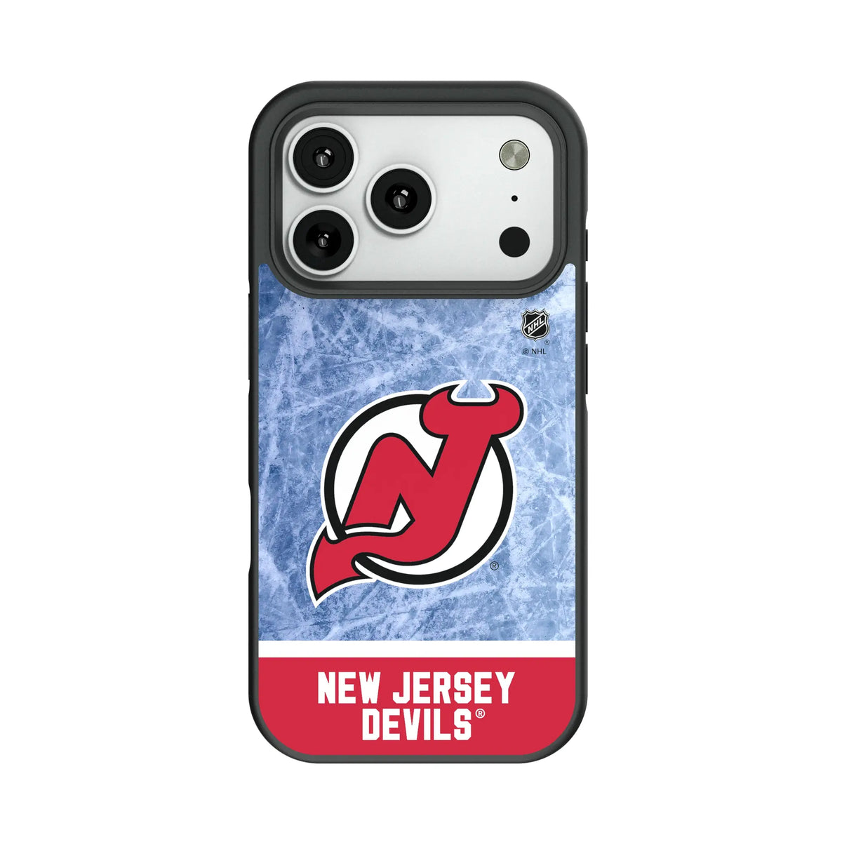 New Jersey Devils Ice Wordmark Bump Phone Case for Apple iPhone