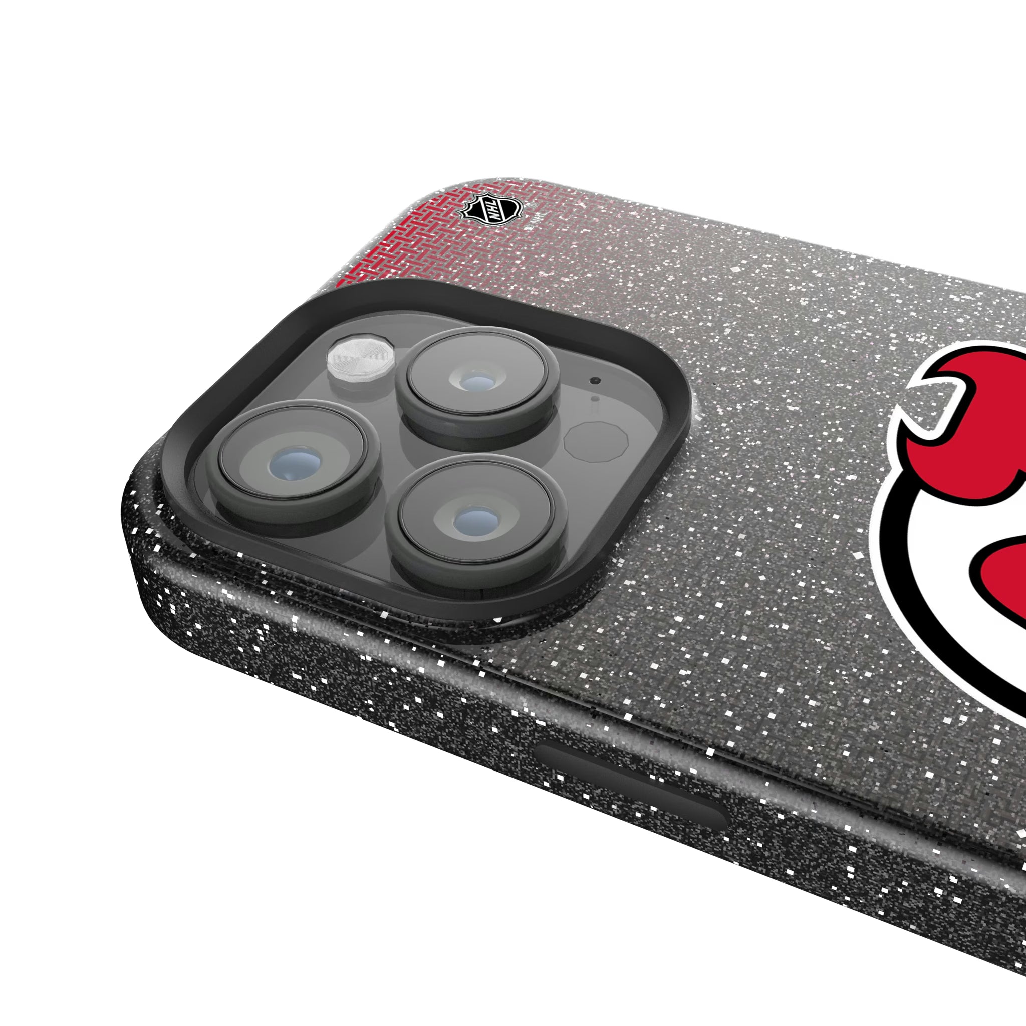 New Jersey Devils Linen iPhone Bling Phone Case for Apple iPhone - Detail