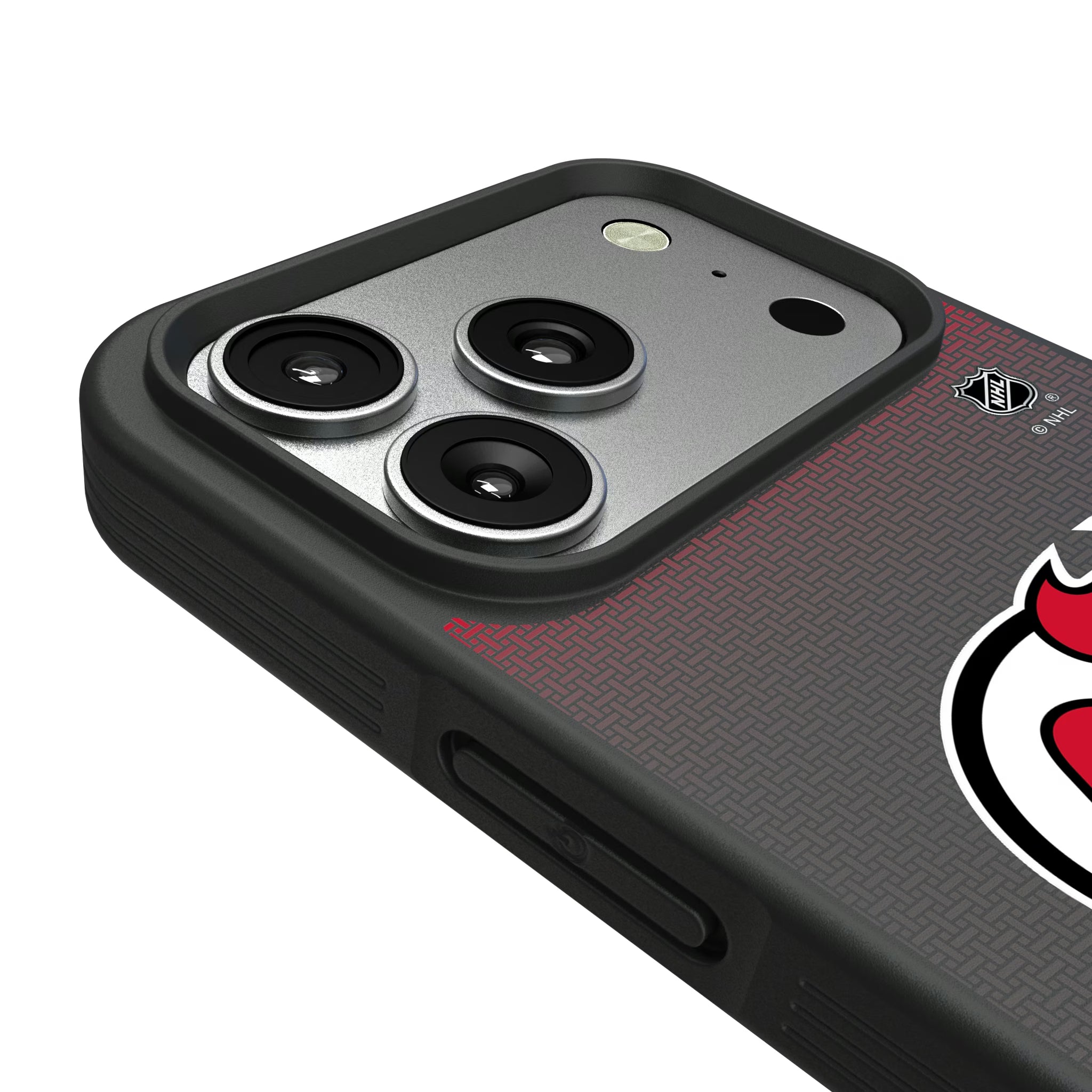 New Jersey Devils Linen iPhone Bump Phone Case for Apple iPhone - Detail#Device_iPhone 17 Pro