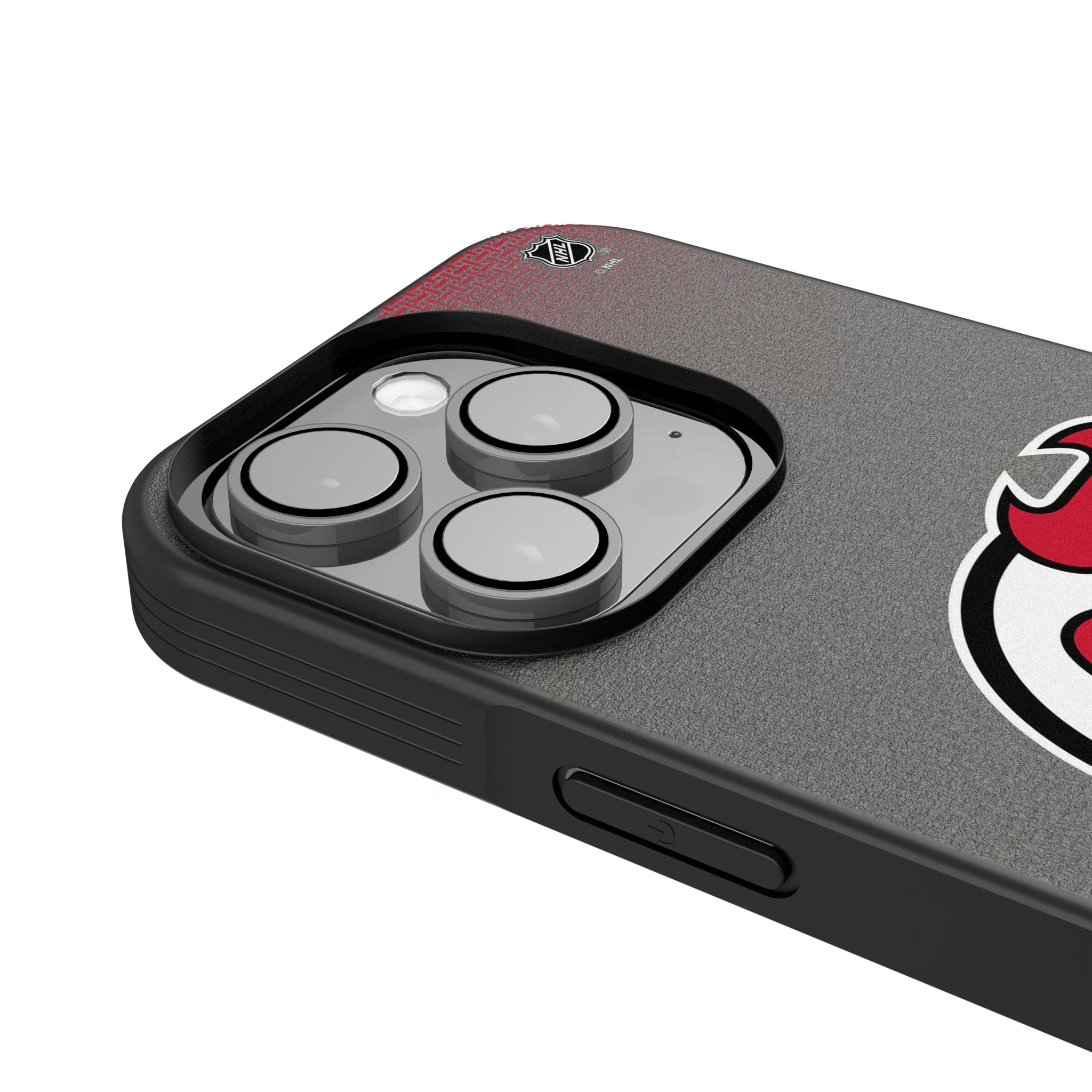 New Jersey Devils Linen iPhone Bump Phone Case for Apple iPhone - Detail