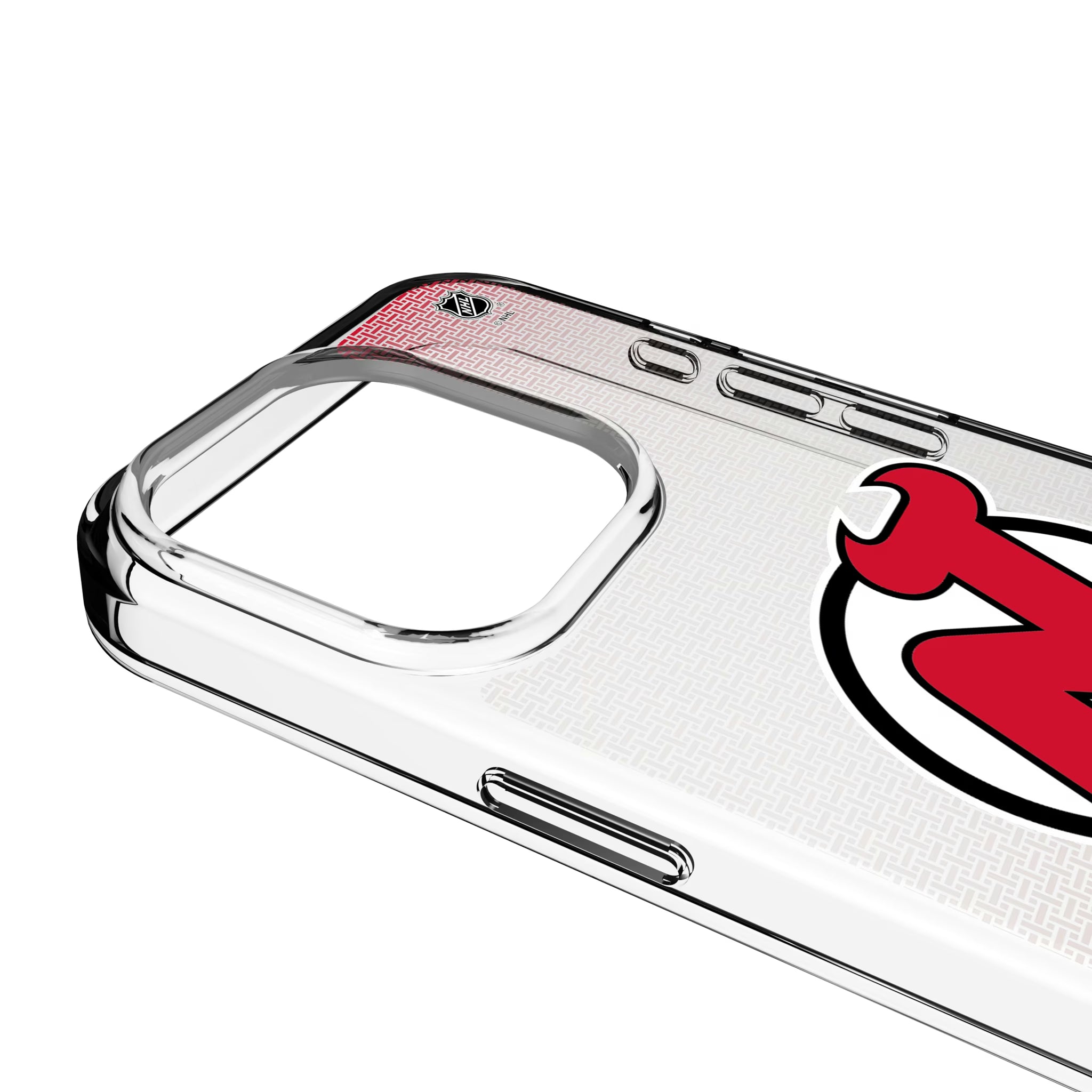 New Jersey Devils Linen iPhone Clear Phone Case for Apple iPhone - Detail