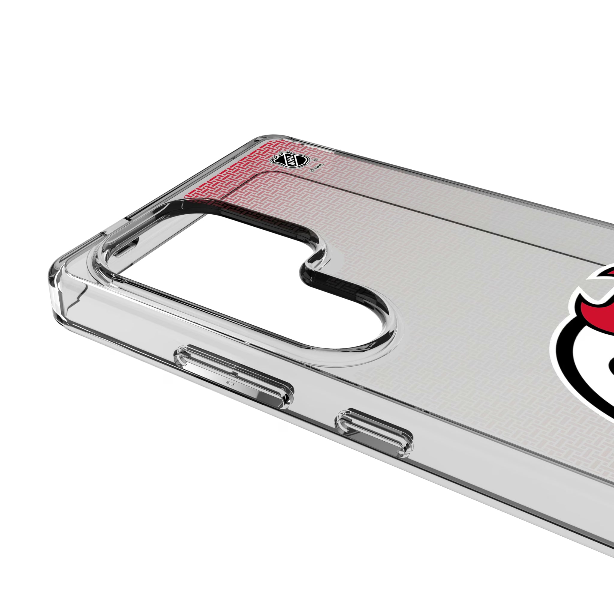 New Jersey Devils Linen Galaxy Clear Phone Case for Samsung Galaxy - Detail