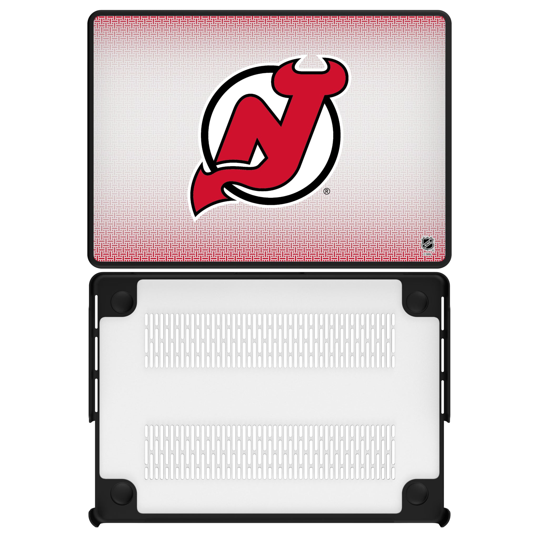 New Jersey Devils Linen MacBook Laptop Case for Apple MacBook#Device_MacBook Pro (14-inch, 2021) / MacBook Pro (14-inch, 2023) / MacBook Pro (14-inch, 2024)