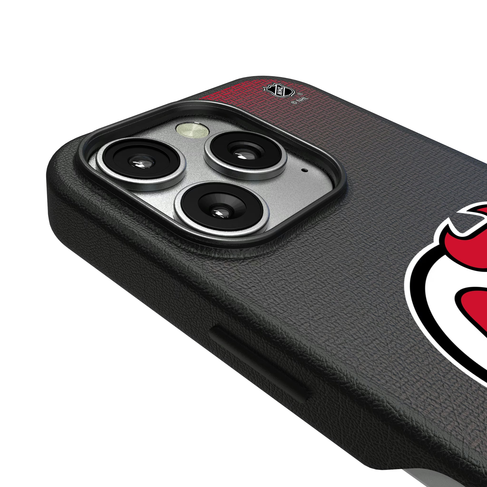 New Jersey Devils Linen iPhone MagSafe Compatible Phone Case for Apple iPhone - Detail