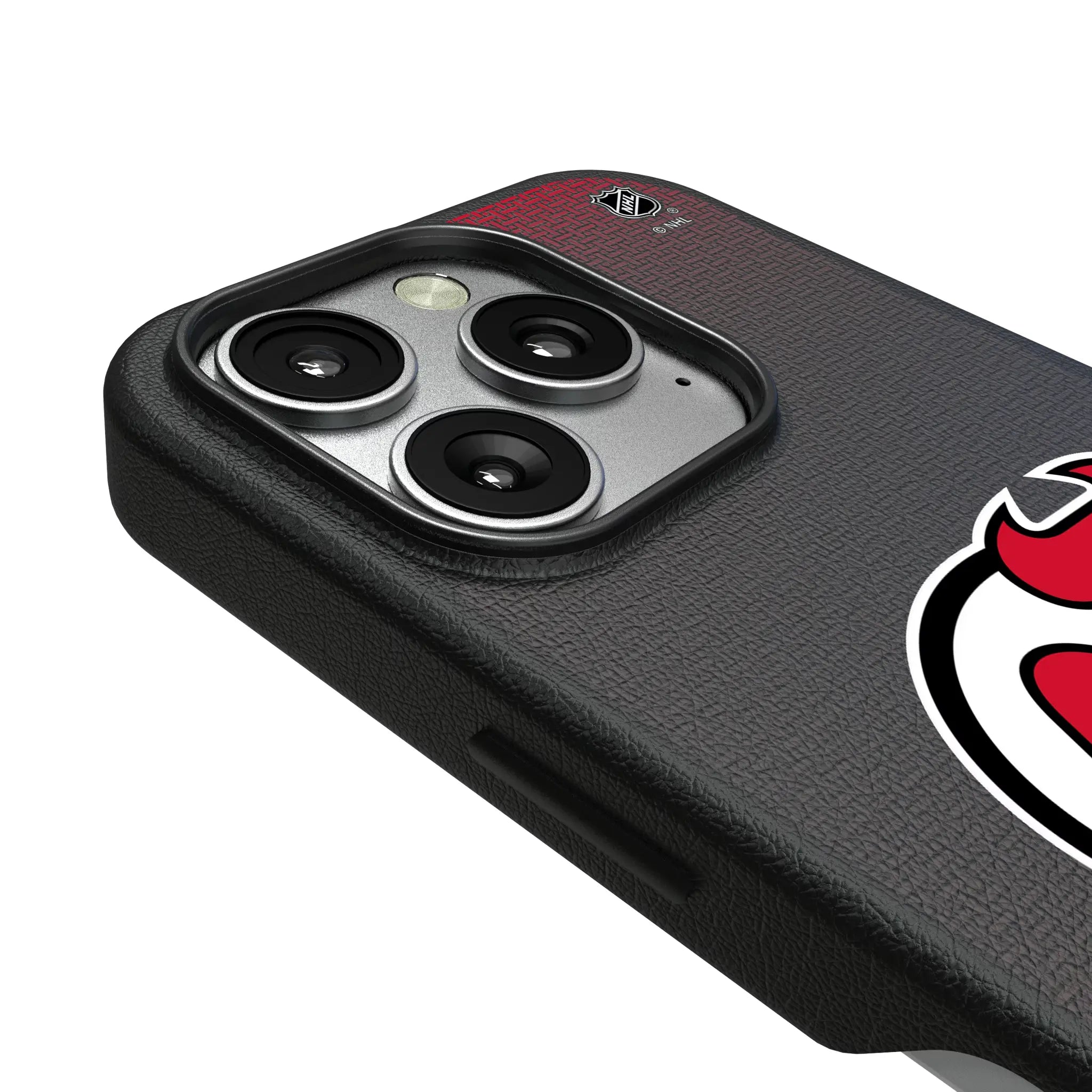 New Jersey Devils Linen iPhone MagSafe Compatible Phone Case for Apple iPhone - Detail