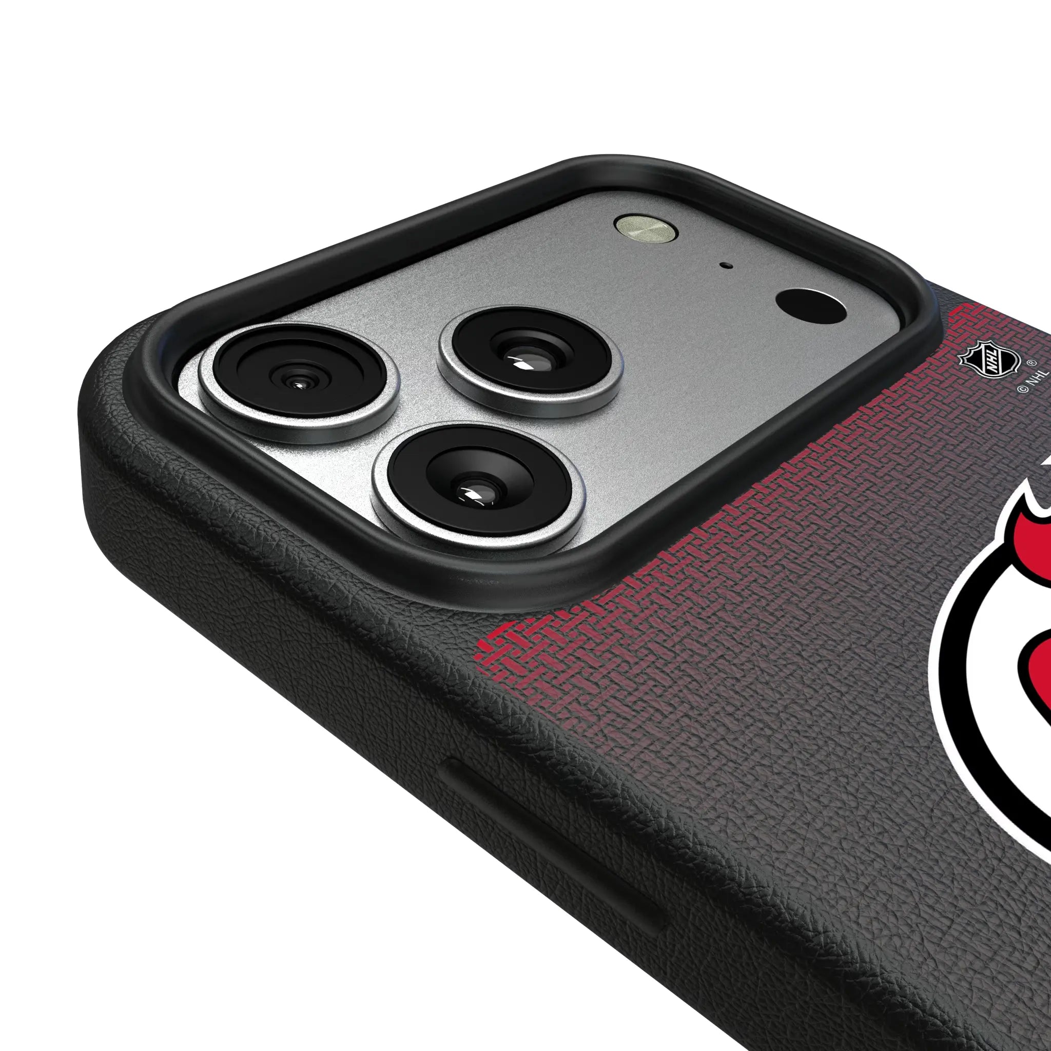 New Jersey Devils Linen iPhone MagSafe Compatible Phone Case for Apple iPhone - Detail#Device_iPhone 17 Pro Max