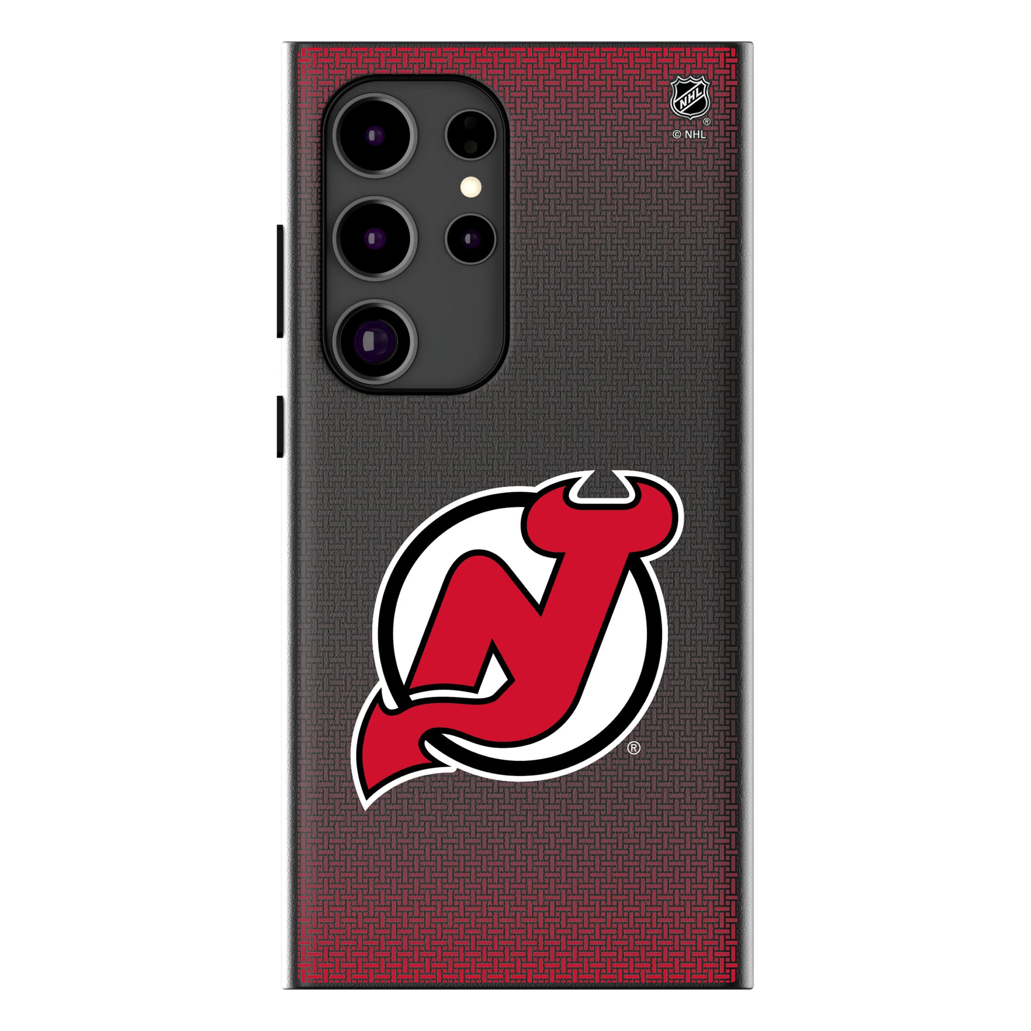 New Jersey Devils Linen Galaxy MagSafe Compatible Phone Case for Samsung Galaxy