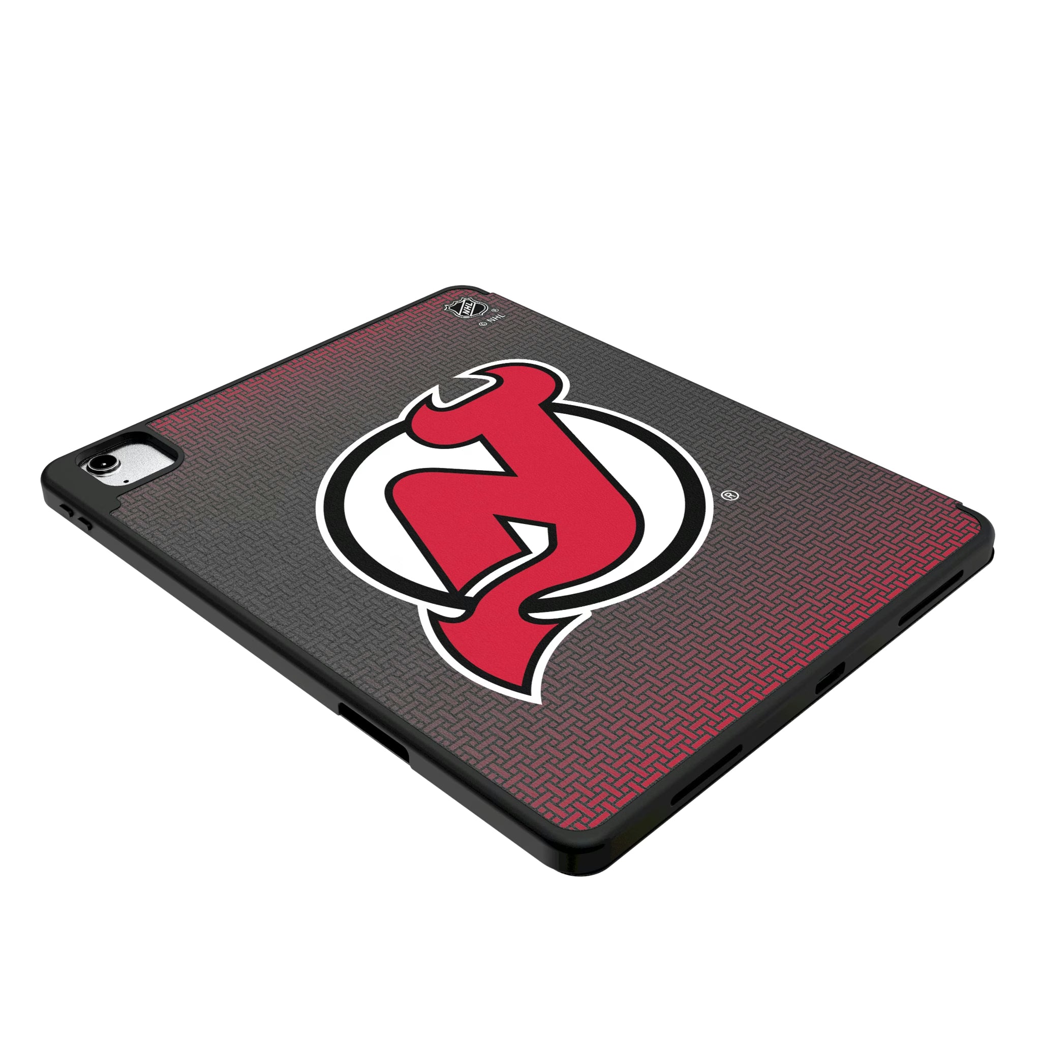 New Jersey Devils Linen iPad Tablet Case for Apple iPad - Isometric View
