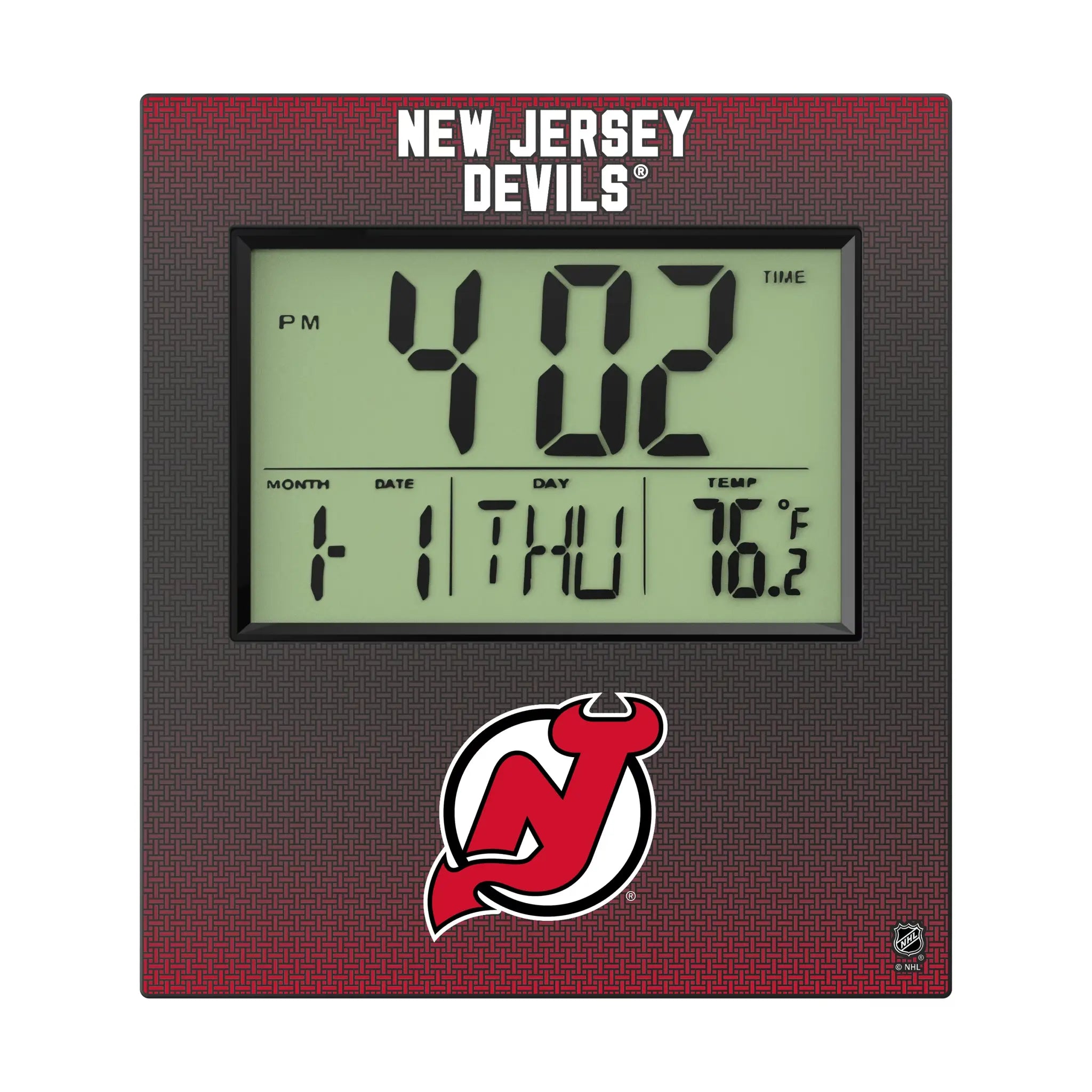 New Jersey Devils Linen Wall Clock