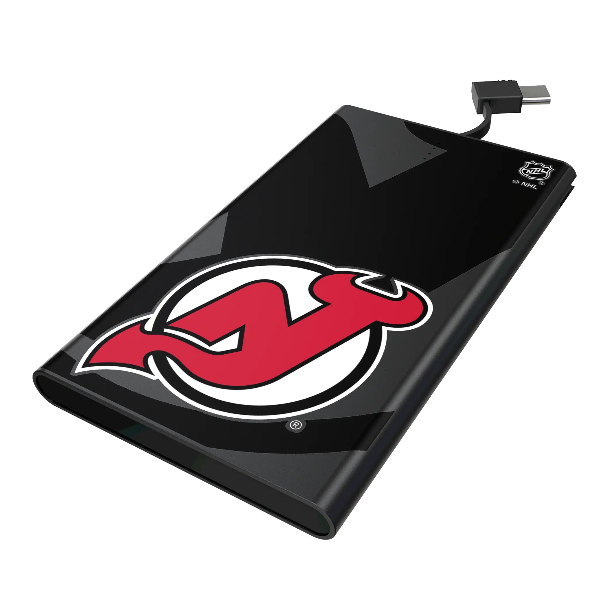 New Jersey Devils Monocolor Tilt 5000mAh Flat Power Bank