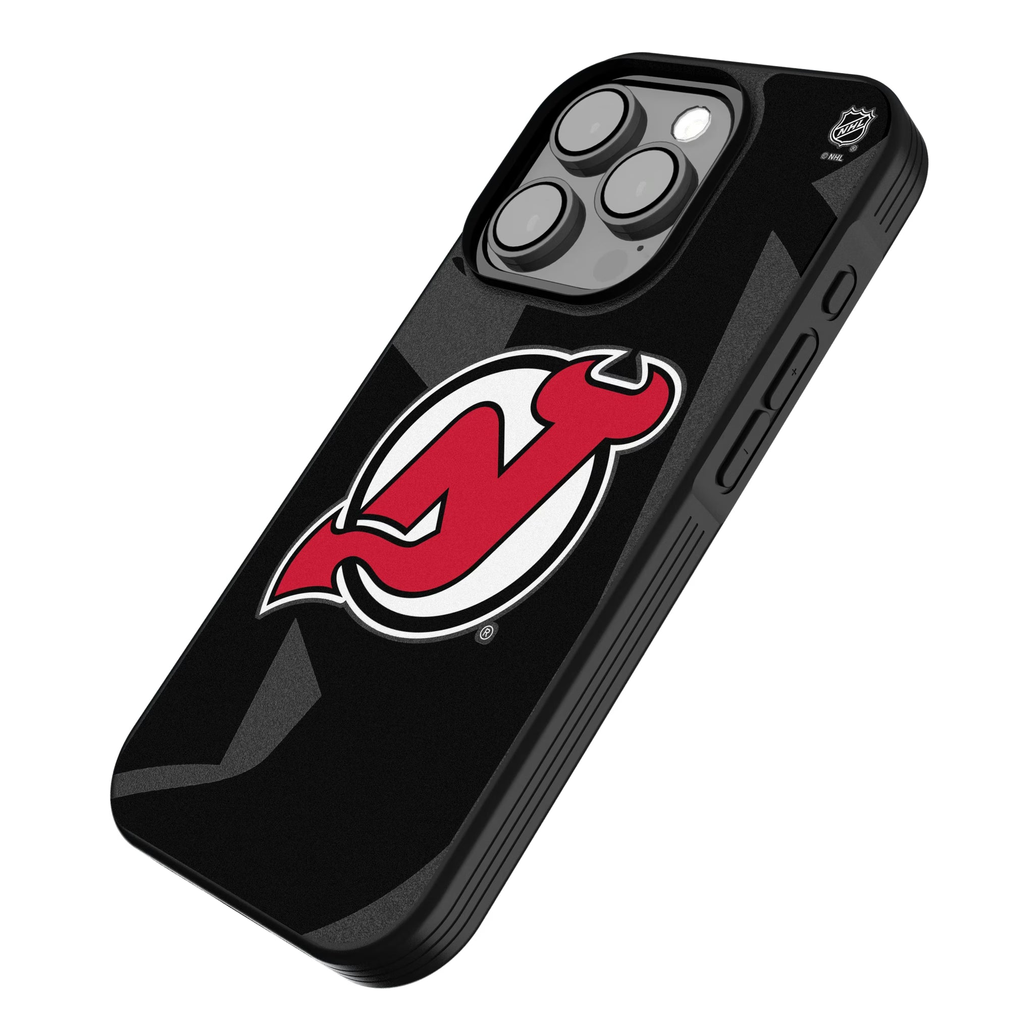 New Jersey Devils Monocolor Tilt iPhone Bump Phone Case for Apple iPhone - Isometric View