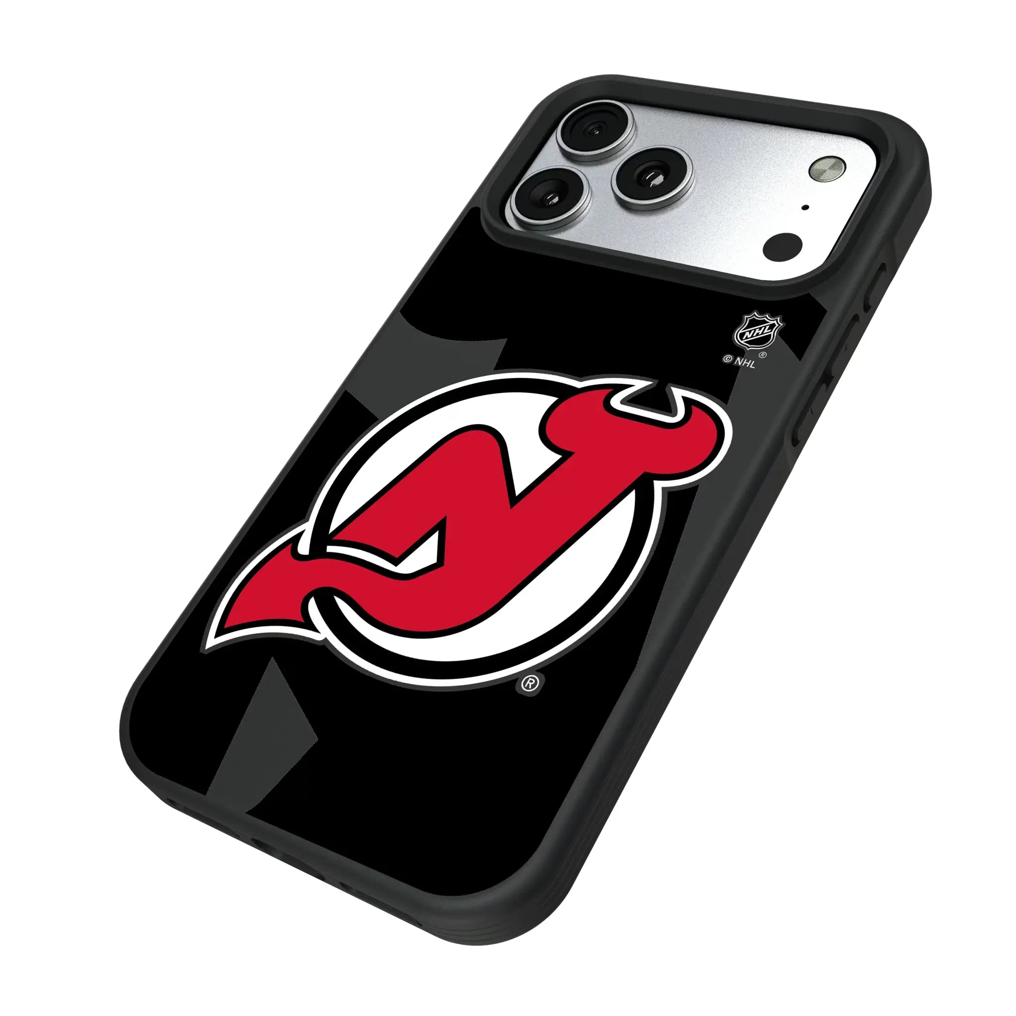 New Jersey Devils Monocolor Tilt iPhone Bump Phone Case for Apple iPhone - Isometric View#Device_iPhone 17 Pro Max