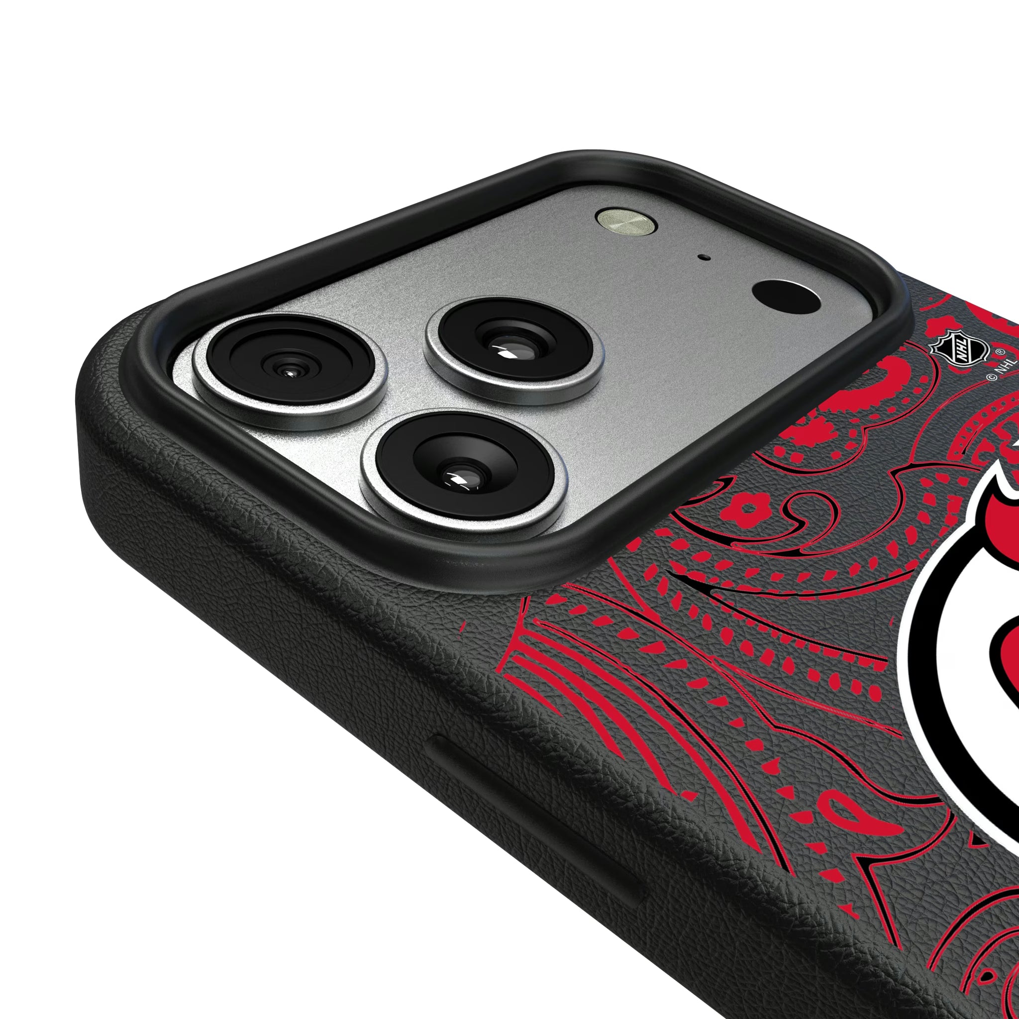 New Jersey Devils Paisley iPhone MagSafe Compatible Phone Case for Apple iPhone - Detail#Device_iPhone 17 Pro Max