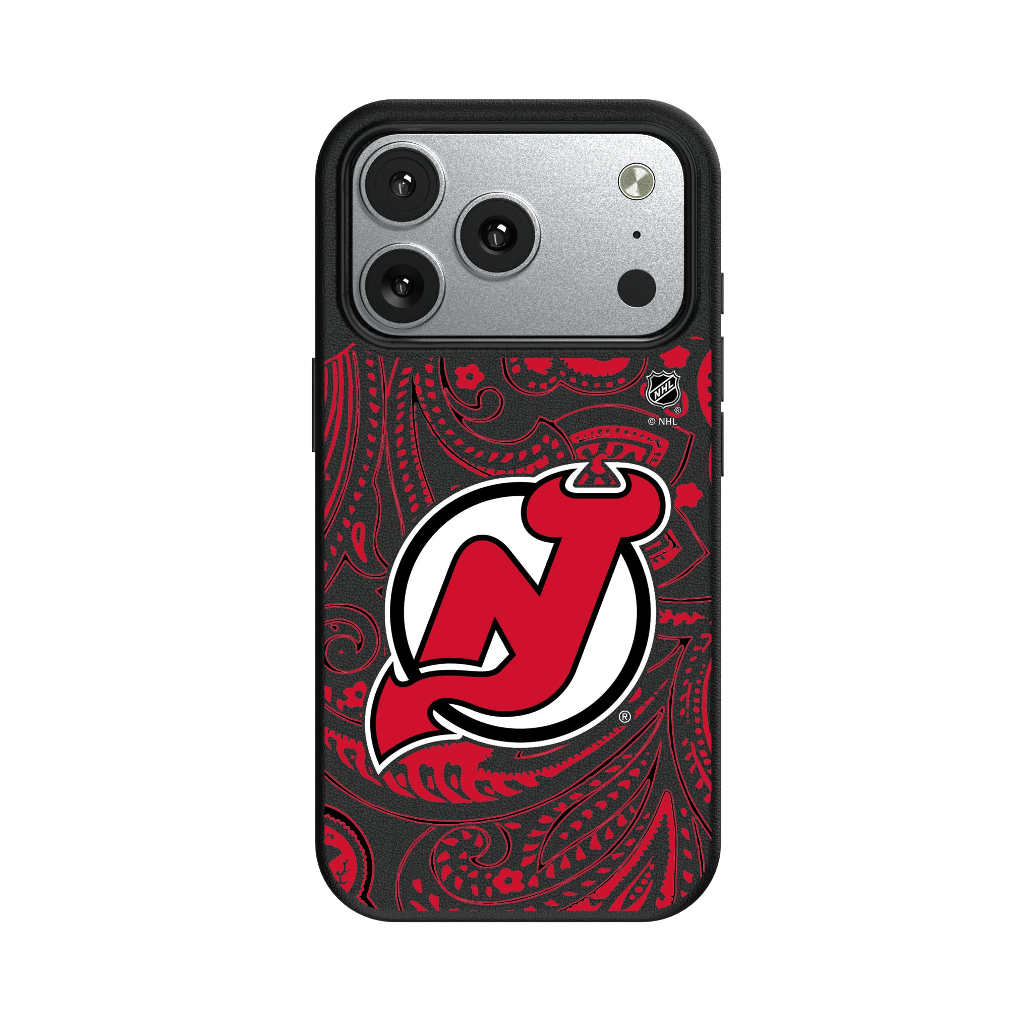 New Jersey Devils Paisley iPhone MagSafe Compatible Phone Case for Apple iPhone#Device_iPhone 17 Pro