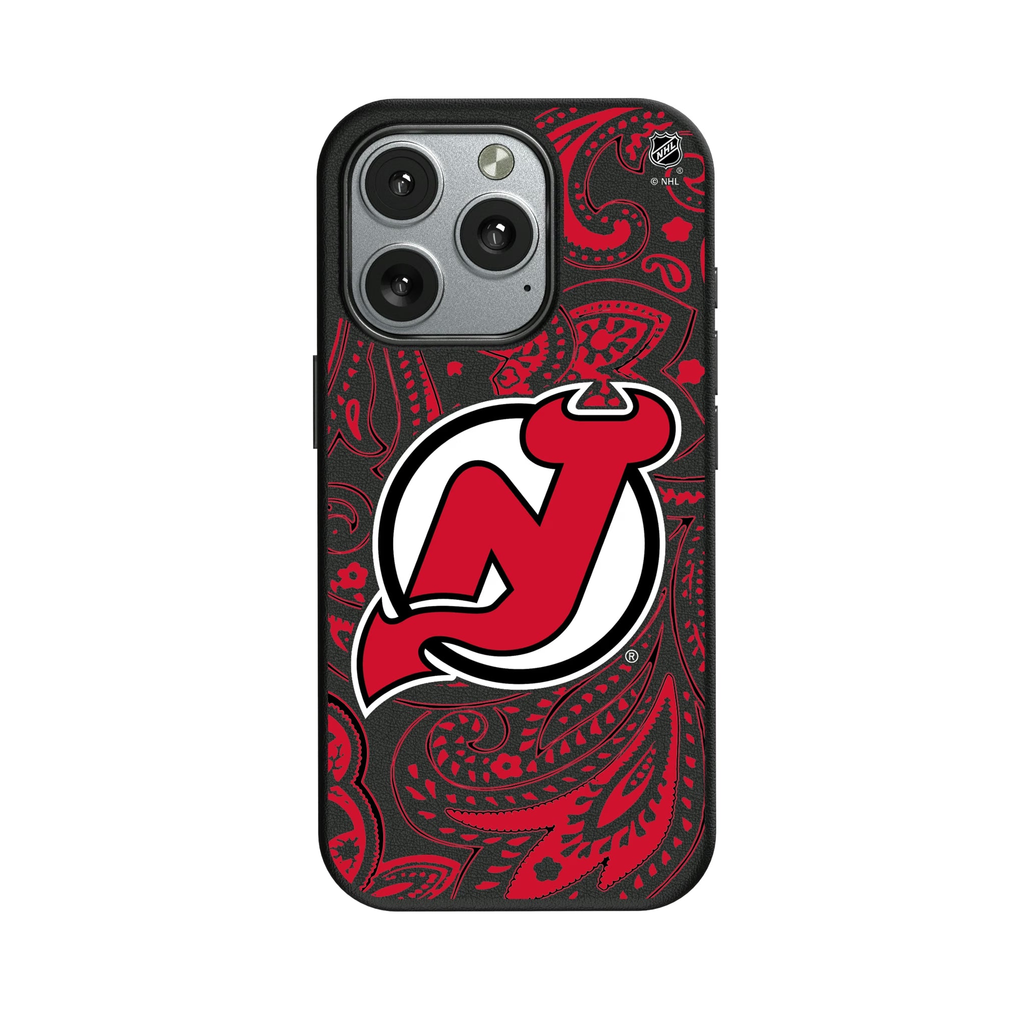 New Jersey Devils Paisley iPhone MagSafe Compatible Phone Case for Apple iPhone