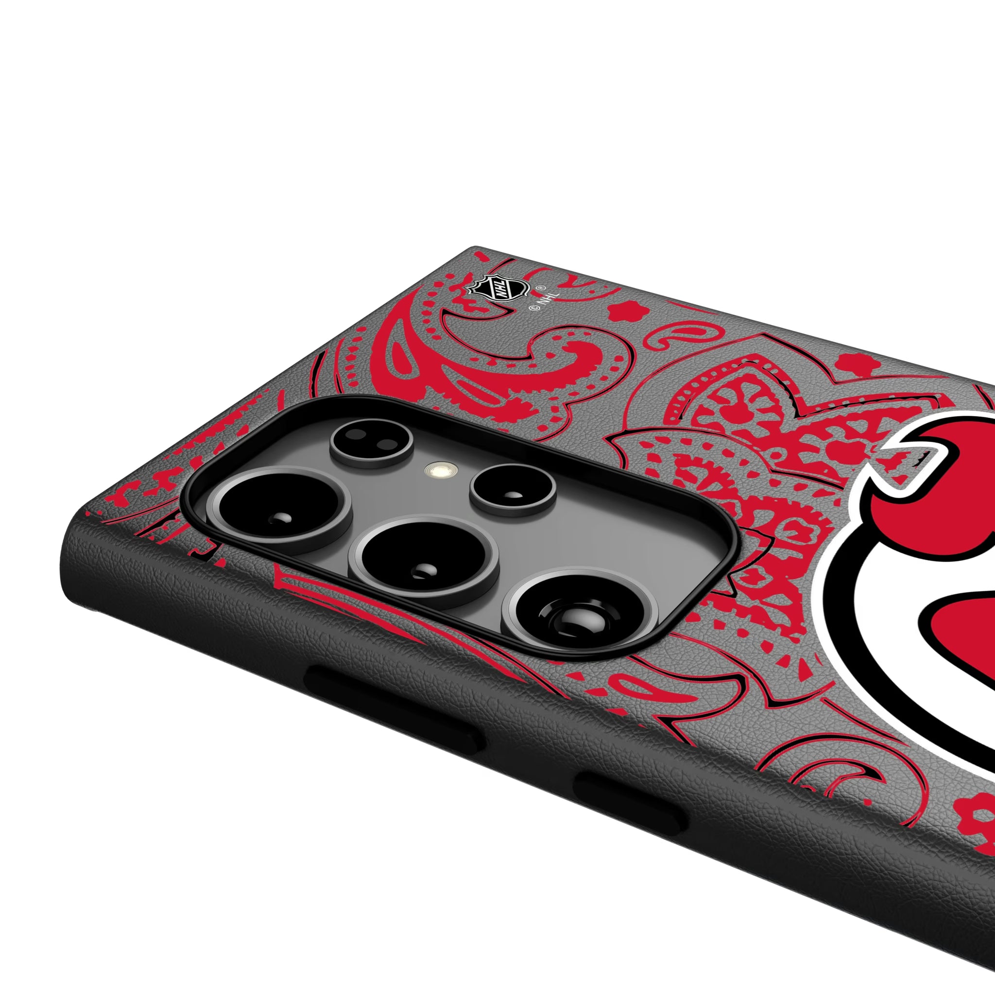 New Jersey Devils Paisley Galaxy MagSafe Compatible Phone Case for Samsung Galaxy - Detail