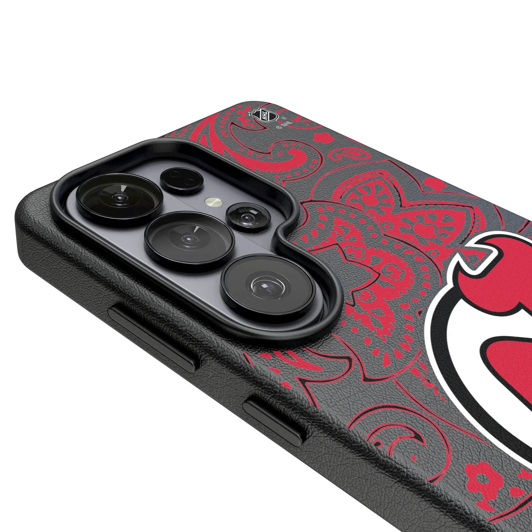 New Jersey Devils Paisley Galaxy MagSafe Compatible Phone Case for Samsung Galaxy - Detail#Device_Galaxy S26 Ultra