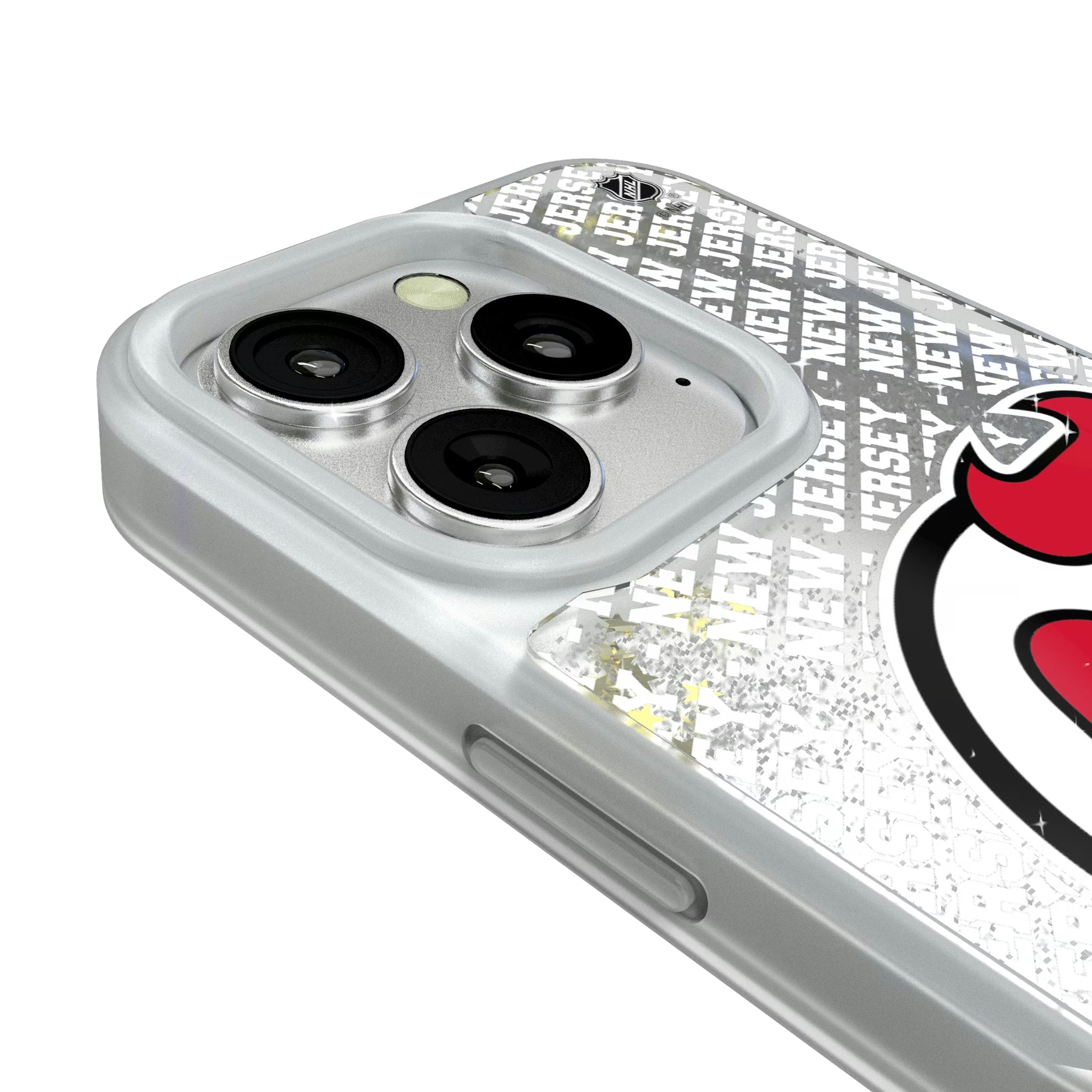 New Jersey Devils Personalized EndZone Plus iPhone Glitter Phone Case for Apple iPhone - Detail#Device_iPhone 16 Pro