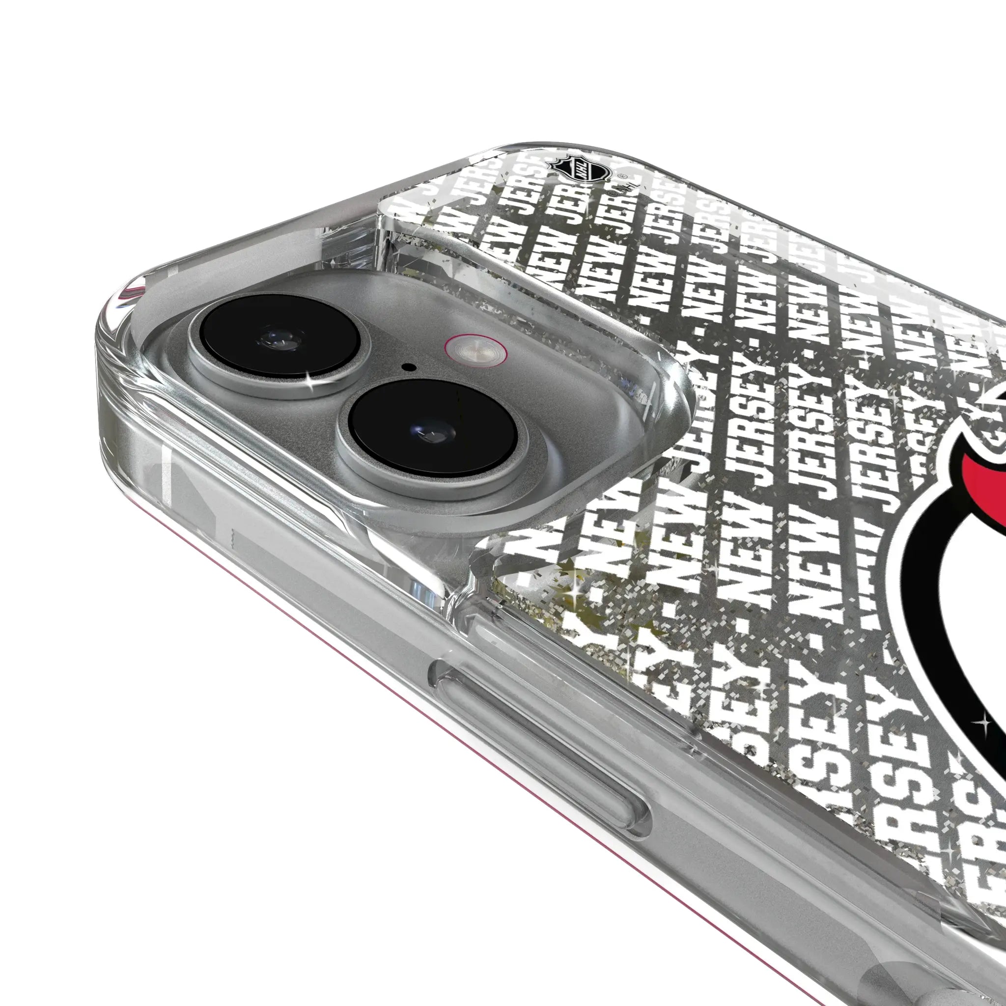 New Jersey Devils Personalized EndZone Plus iPhone Glitter Phone Case for Apple iPhone - Detail