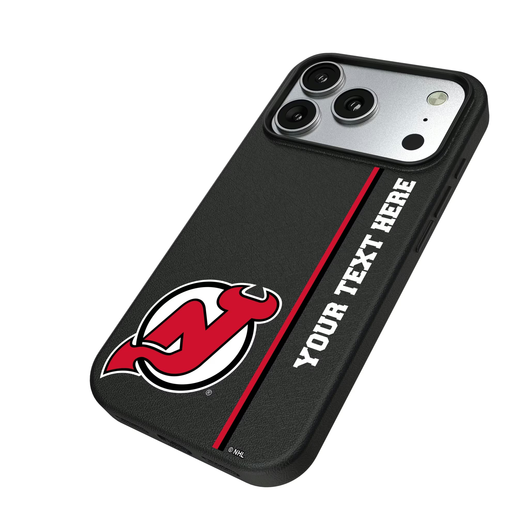 New Jersey Devils Personalized Sidebard iPhone MagSafe Compatible Phone Case for Apple iPhone - Isometric View#Device_iPhone 17 Pro