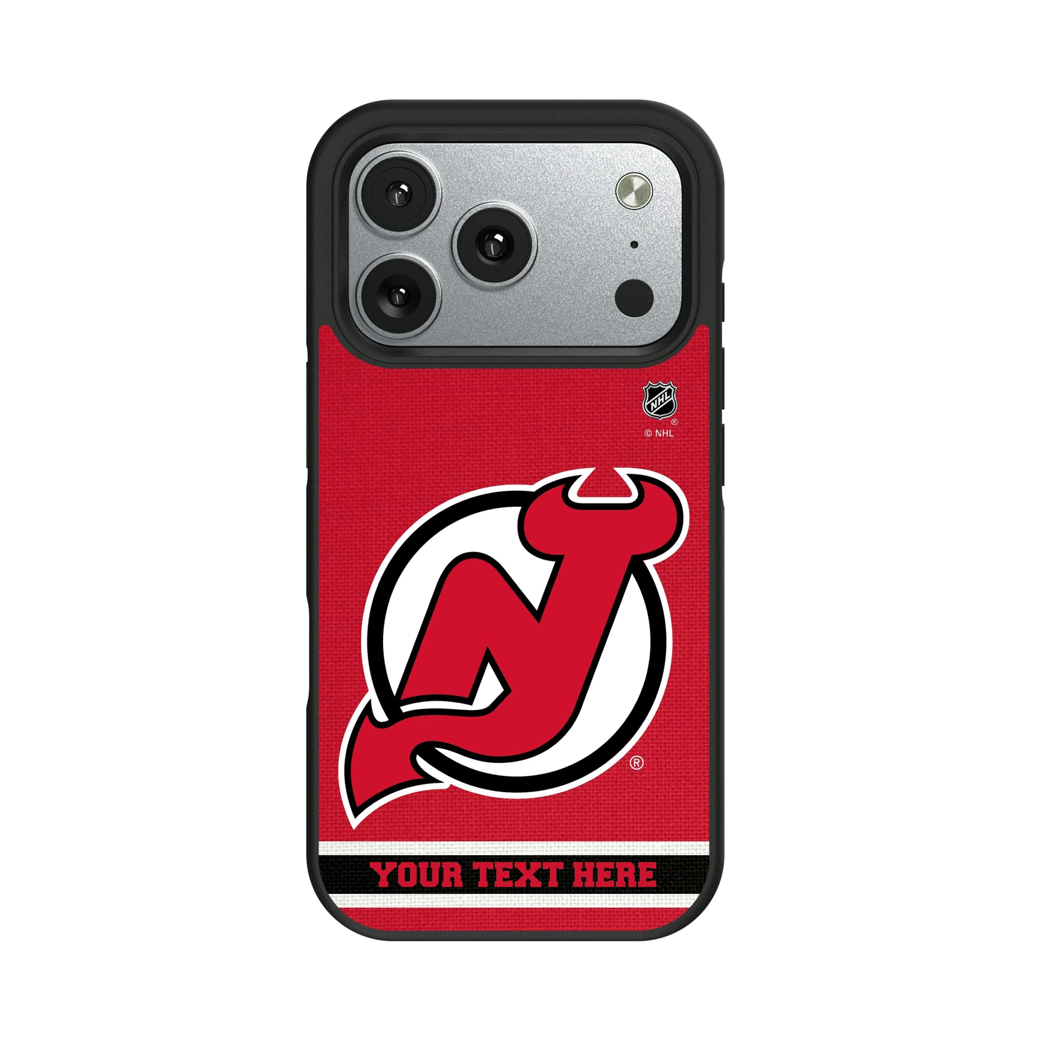 New Jersey Devils Personalized Stripe iPhone Bump Phone Case for Apple iPhone#Device_iPhone 17 Pro