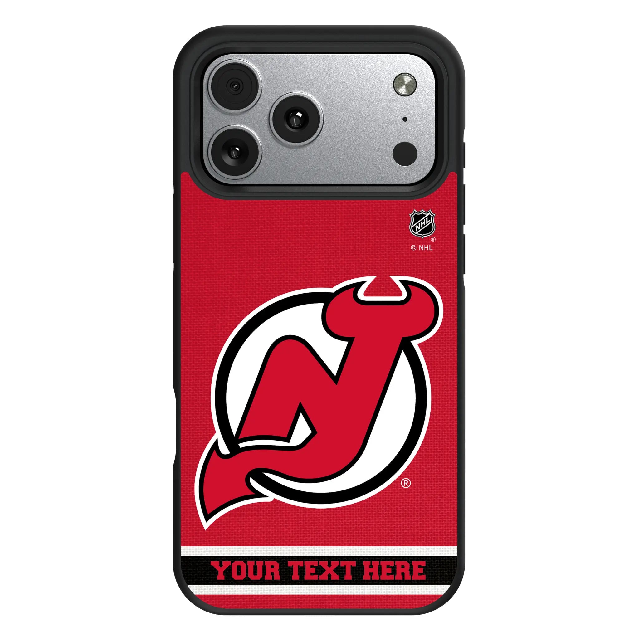 New Jersey Devils Personalized Stripe iPhone Bump Phone Case for Apple iPhone#Device_iPhone 17 Pro Max