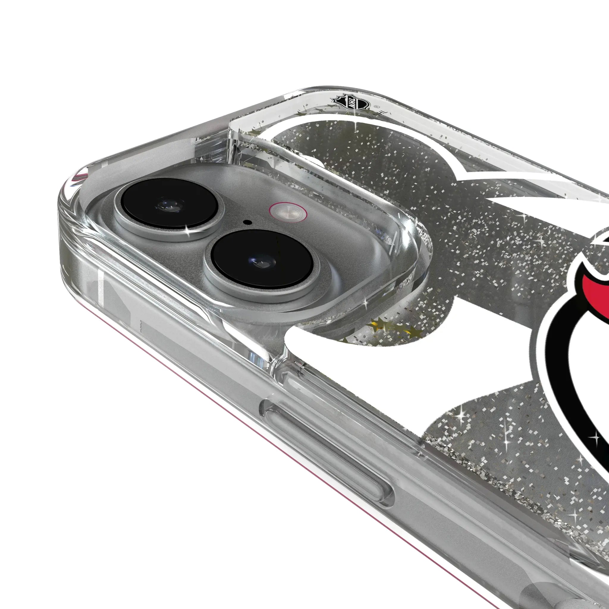 New Jersey Devils Personalized Tilt iPhone Glitter Phone Case for Apple iPhone - Detail