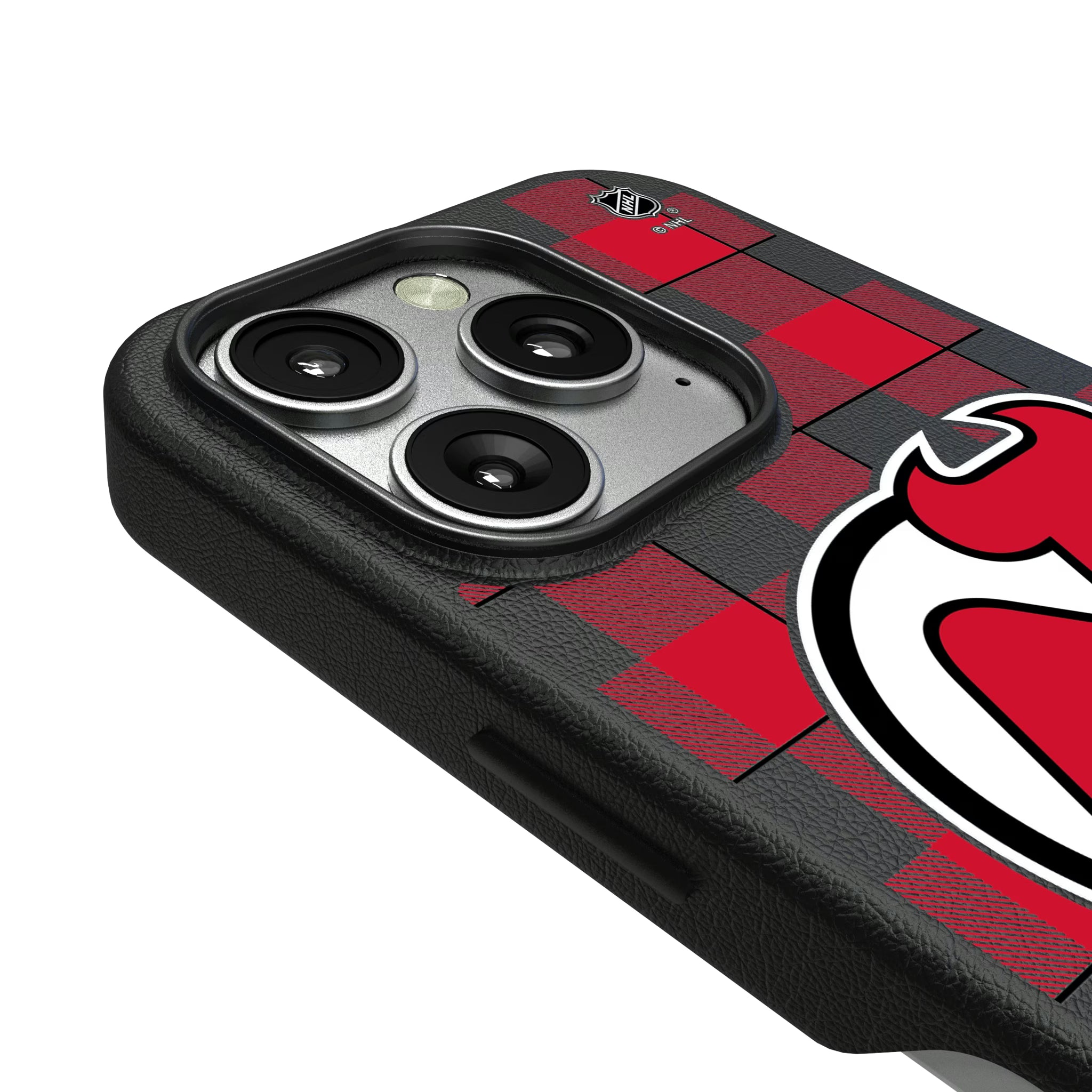 New Jersey Devils Plaid iPhone MagSafe Compatible Phone Case for Apple iPhone - Detail