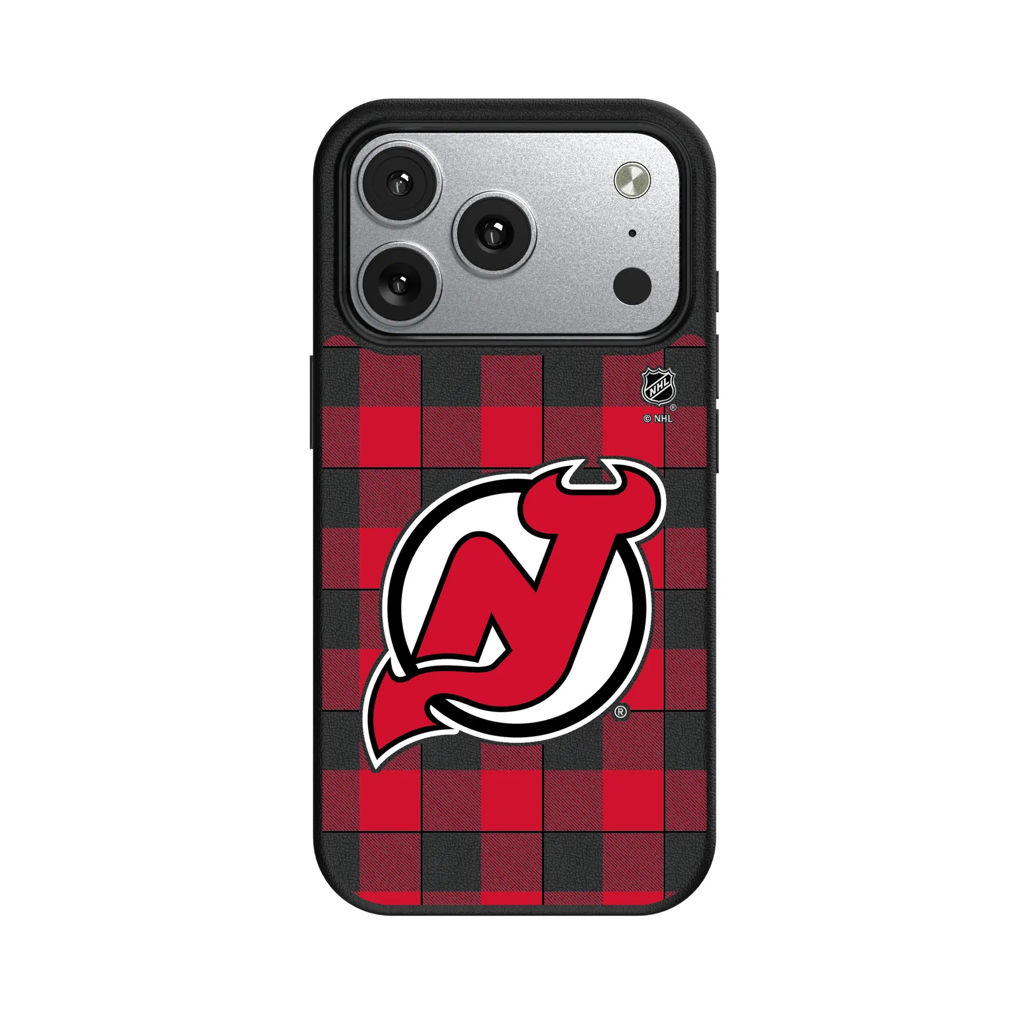 New Jersey Devils Plaid iPhone MagSafe Compatible Phone Case for Apple iPhone#Device_iPhone 17 Pro